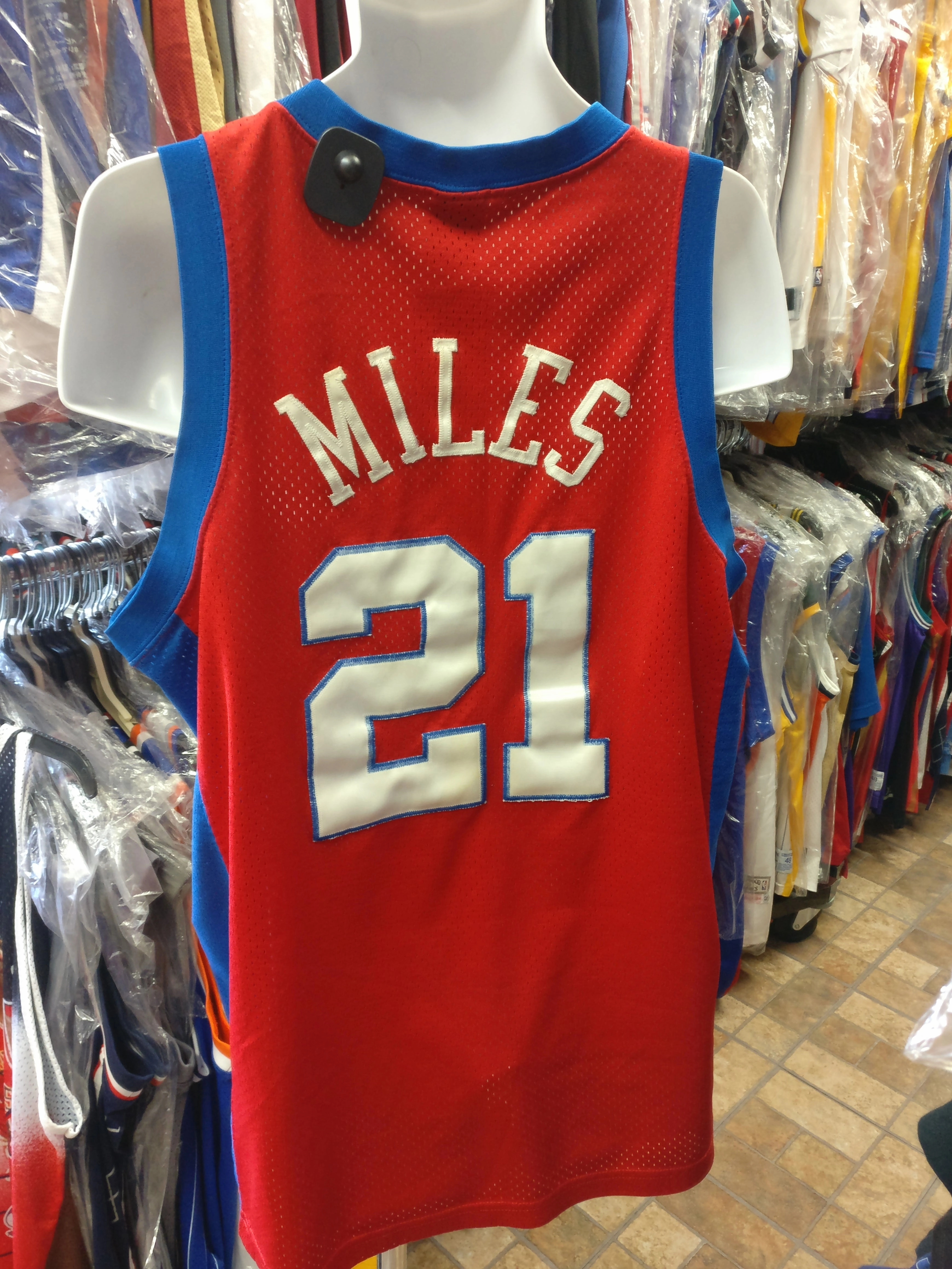 Vintage #21 DARIUS MILES Los Angeles Clippers NBA Nike Jersey L