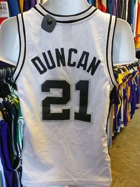 Vintage #21 TIM DUNCAN San Antonio Spurs NBA Nike Jersey YM