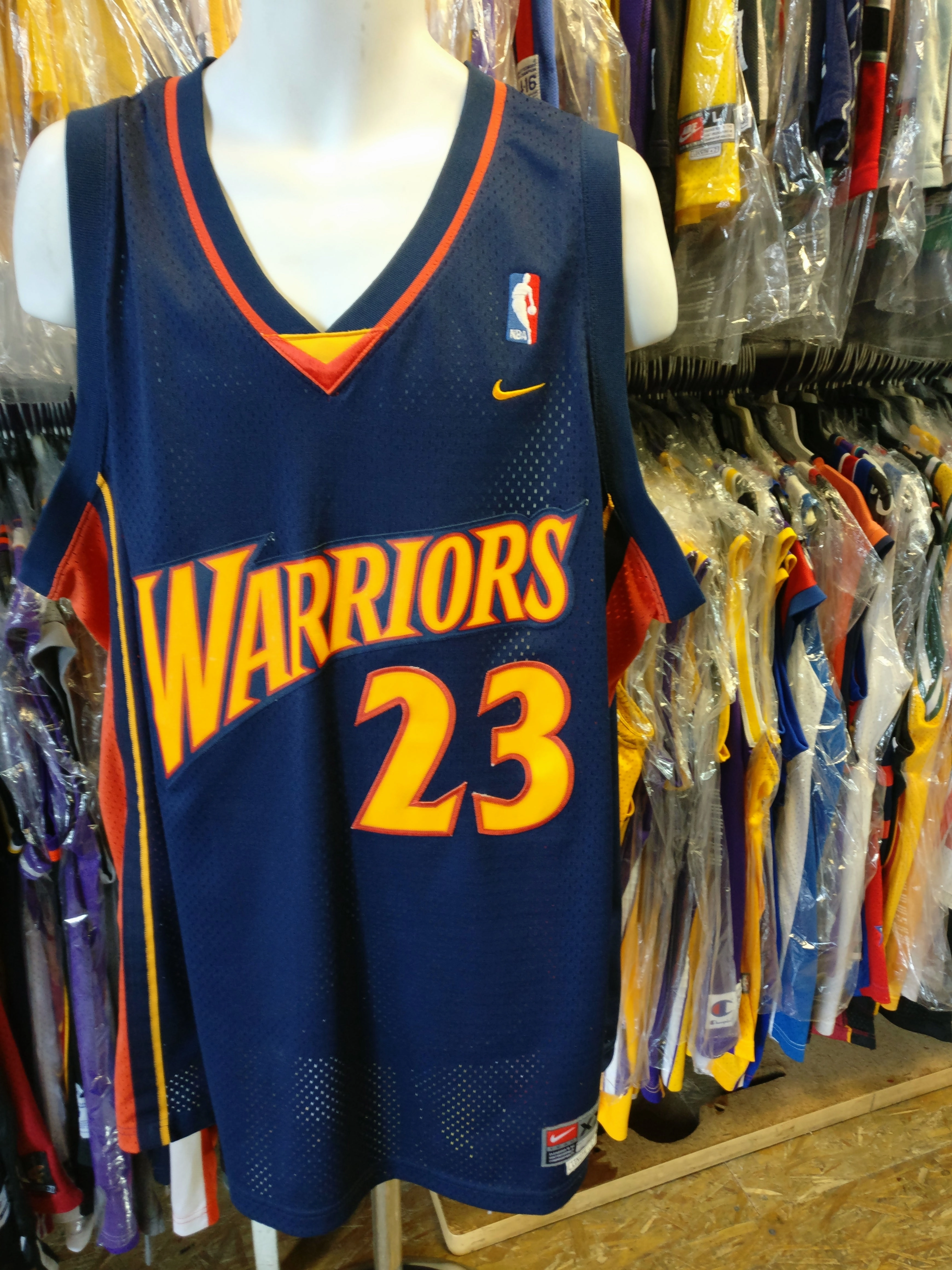Vintage #23 JASON RICHARDSON Golden State Warriors NBA Nike Jersey XXL