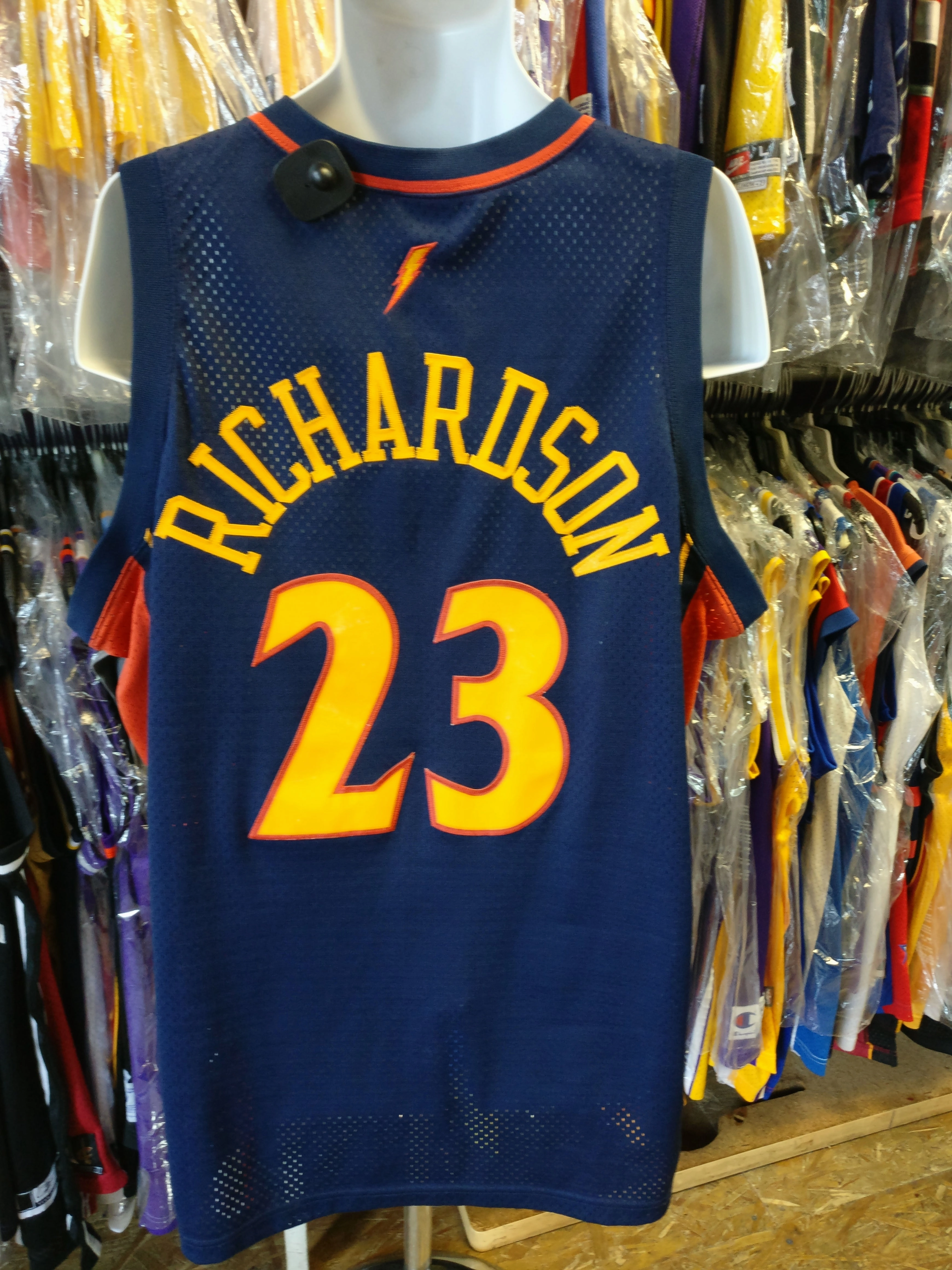 Vintage #23 JASON RICHARDSON Golden State Warriors NBA Nike Jersey XXL