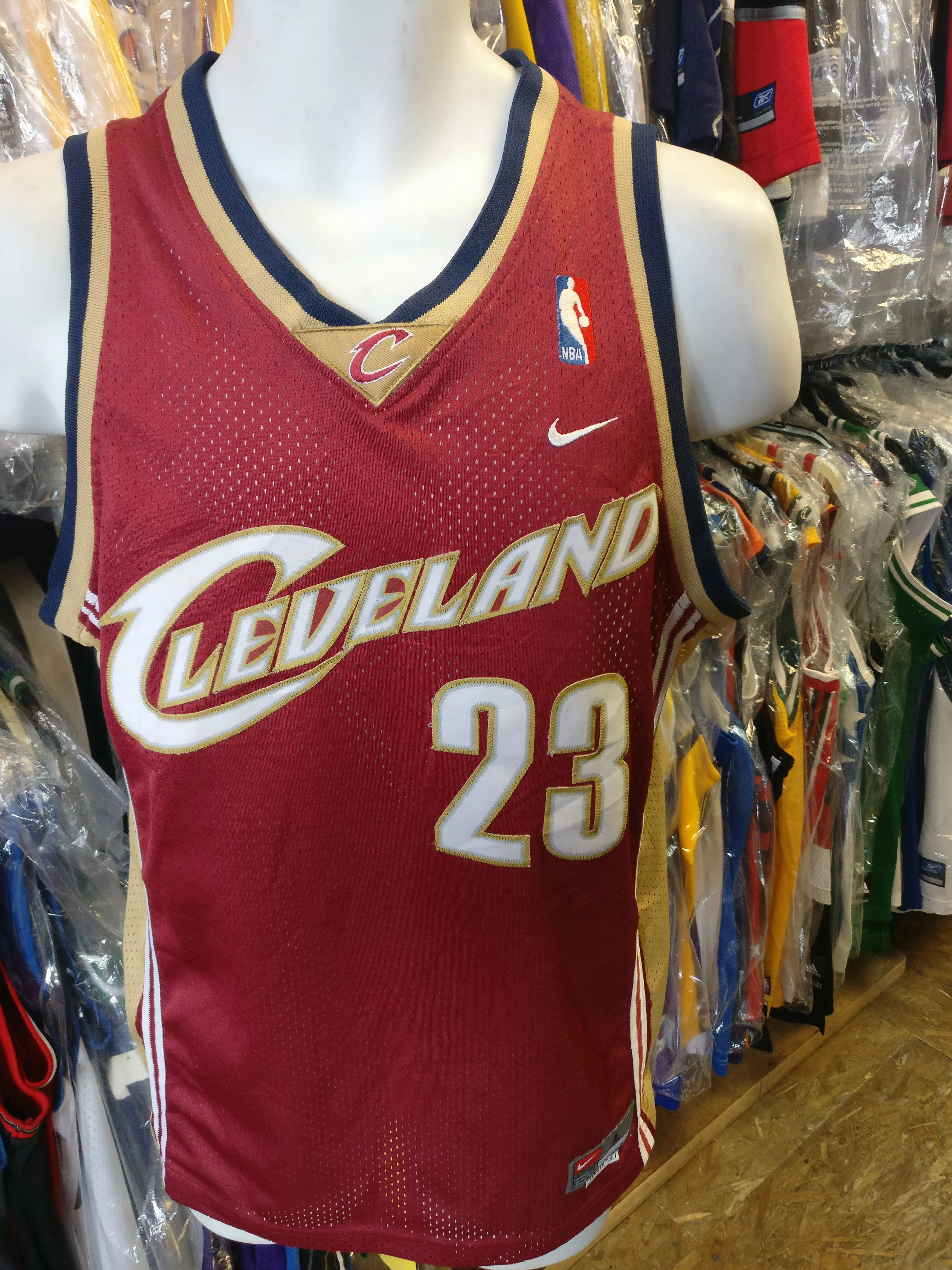 Vintage #23 LEBRON JAMES Cleveland Cavaliers NBA Nike Jersey YL