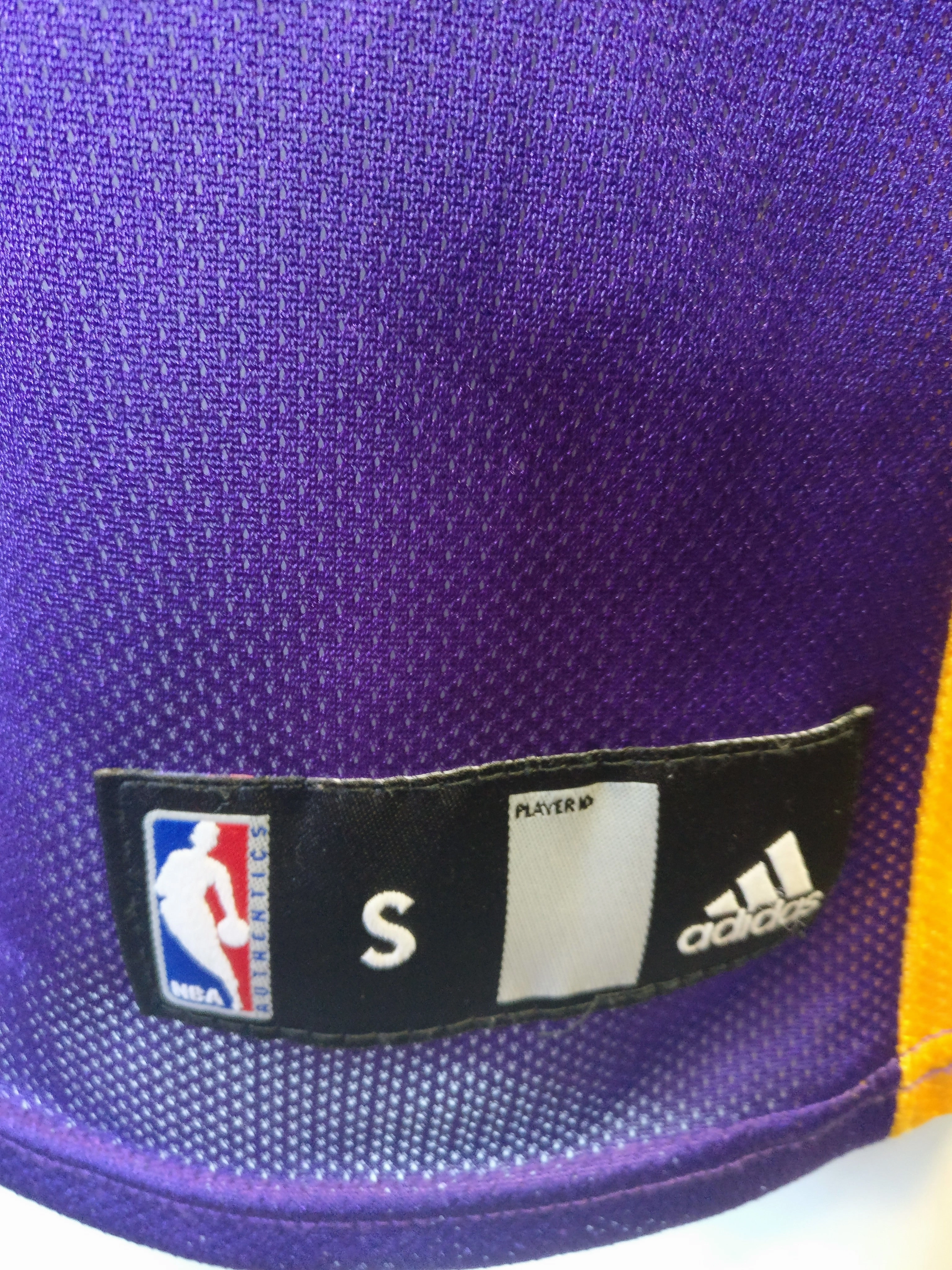 Vintage #2 DEREK FISHER Los Angeles Lakers NBA Adidas Jersey YS