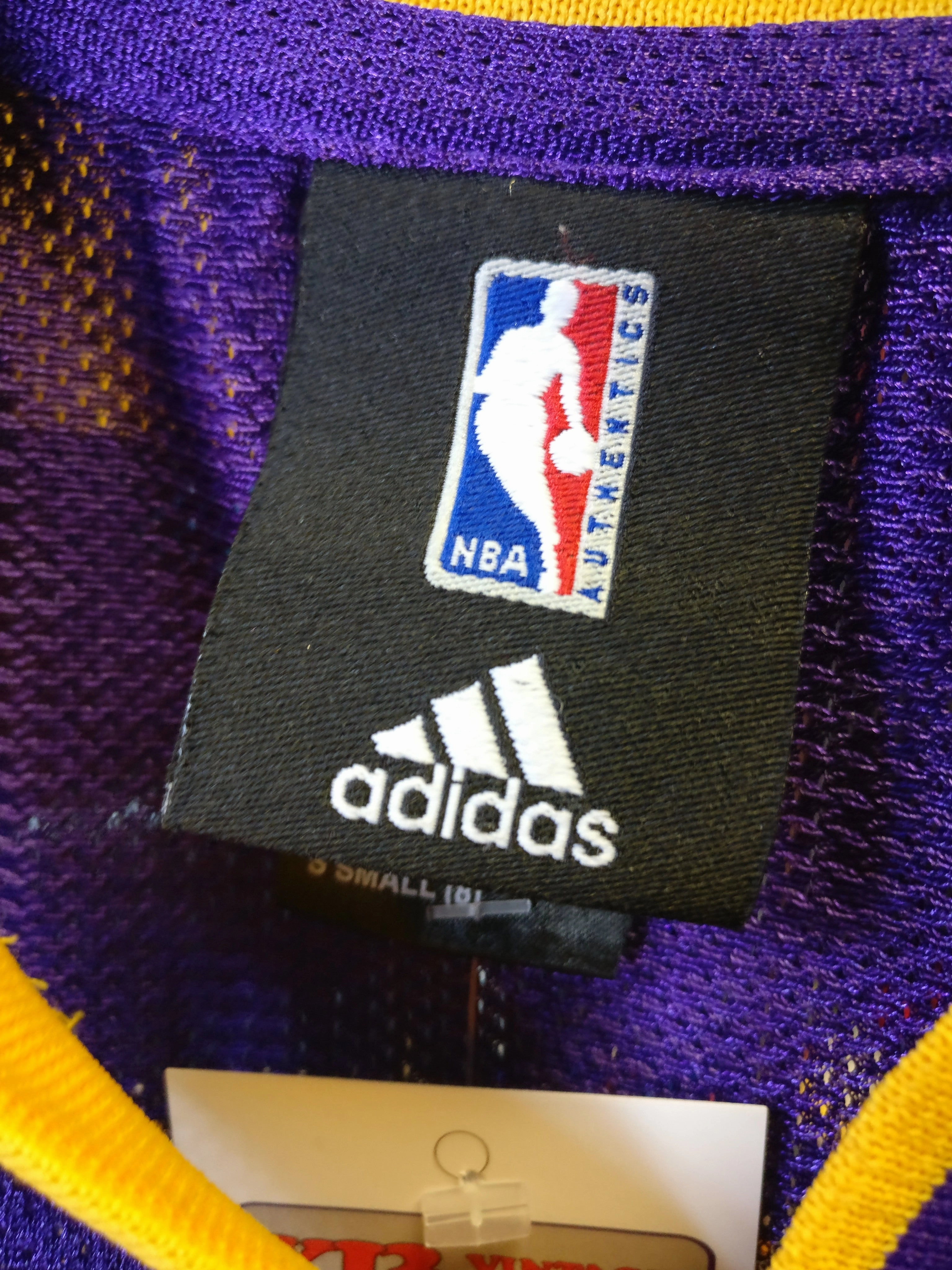 Vintage #2 DEREK FISHER Los Angeles Lakers NBA Adidas Jersey YS