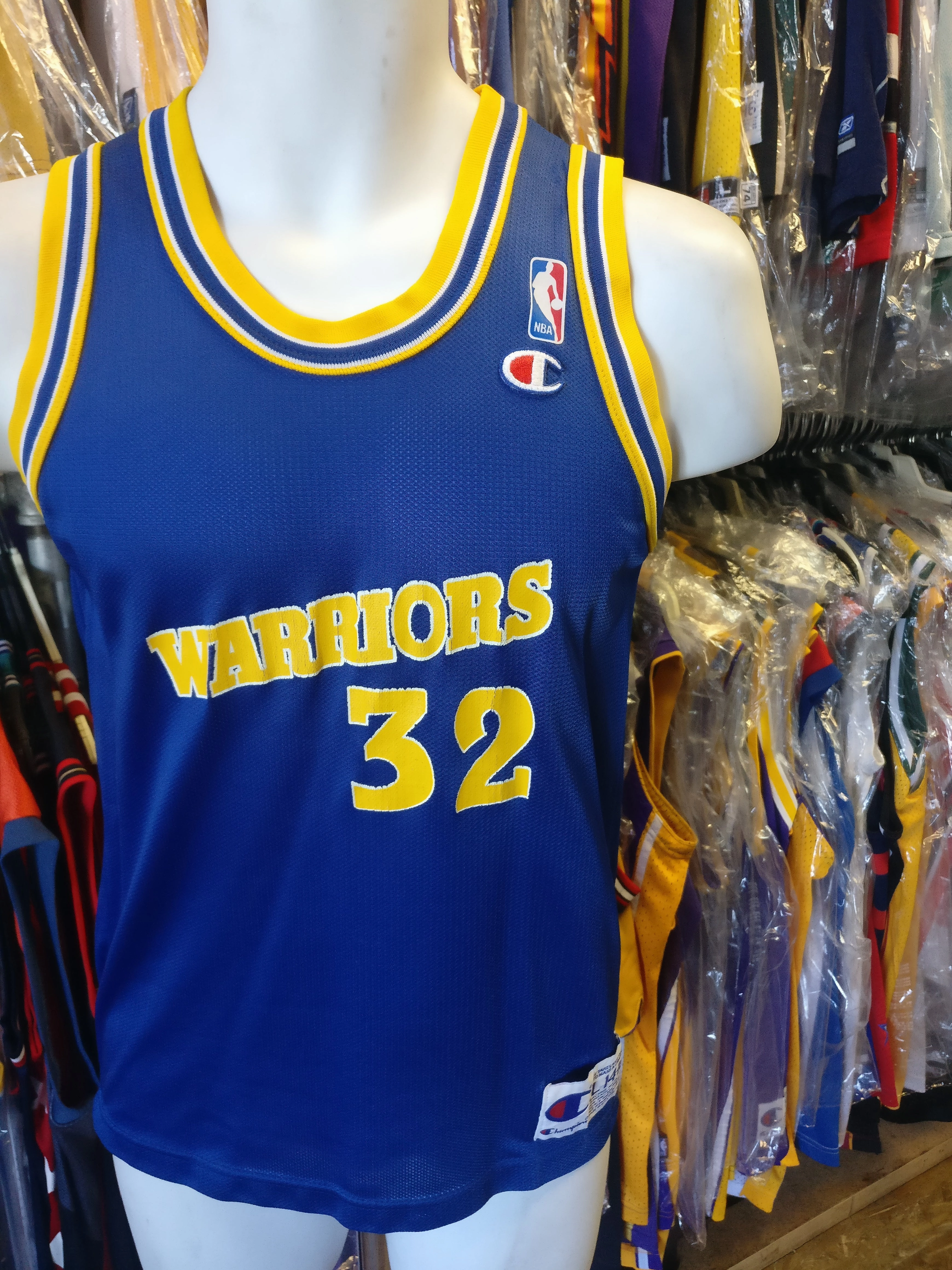 Vintage #32 JOE SMITH Golden State Warriors NBA Champion Jersey 14-16