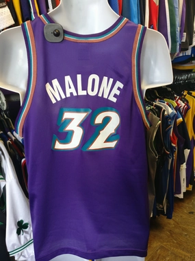 Vintage #32 KARL MALONE Utah Jazz NBA Champion Jersey 18-20