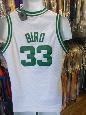 Vintage #33 LARRY BIRD Boston Celtics NBA Adidas Authentic Jersey YL
