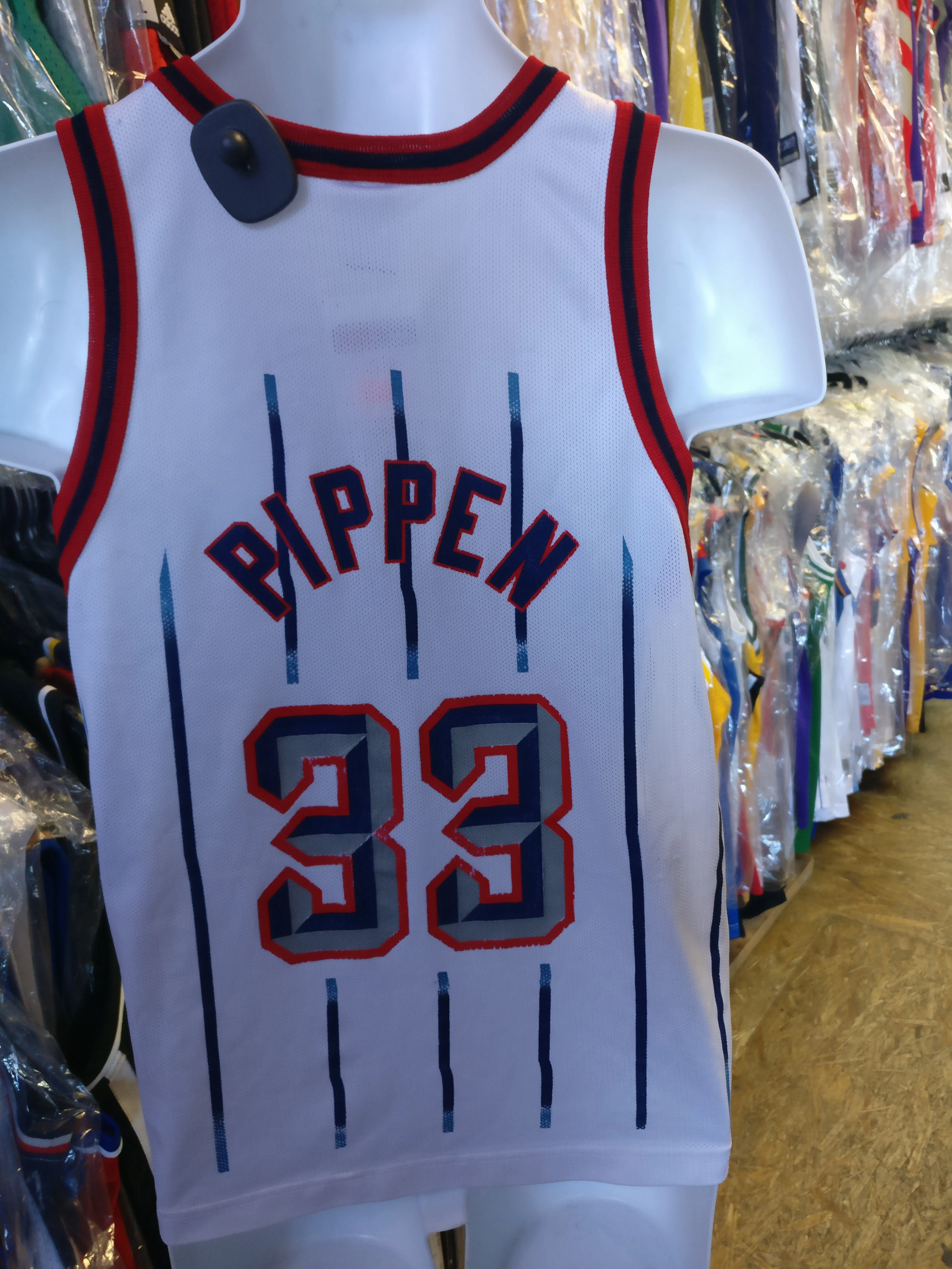 Vintage #33 SCOTTIE PIPPEN Houston Rockets NBA Champion Jersey 14-16