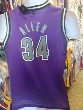 Vintage #34 RAY ALLEN Milwaukee Bucks NBA Champion Jersey 10-12
