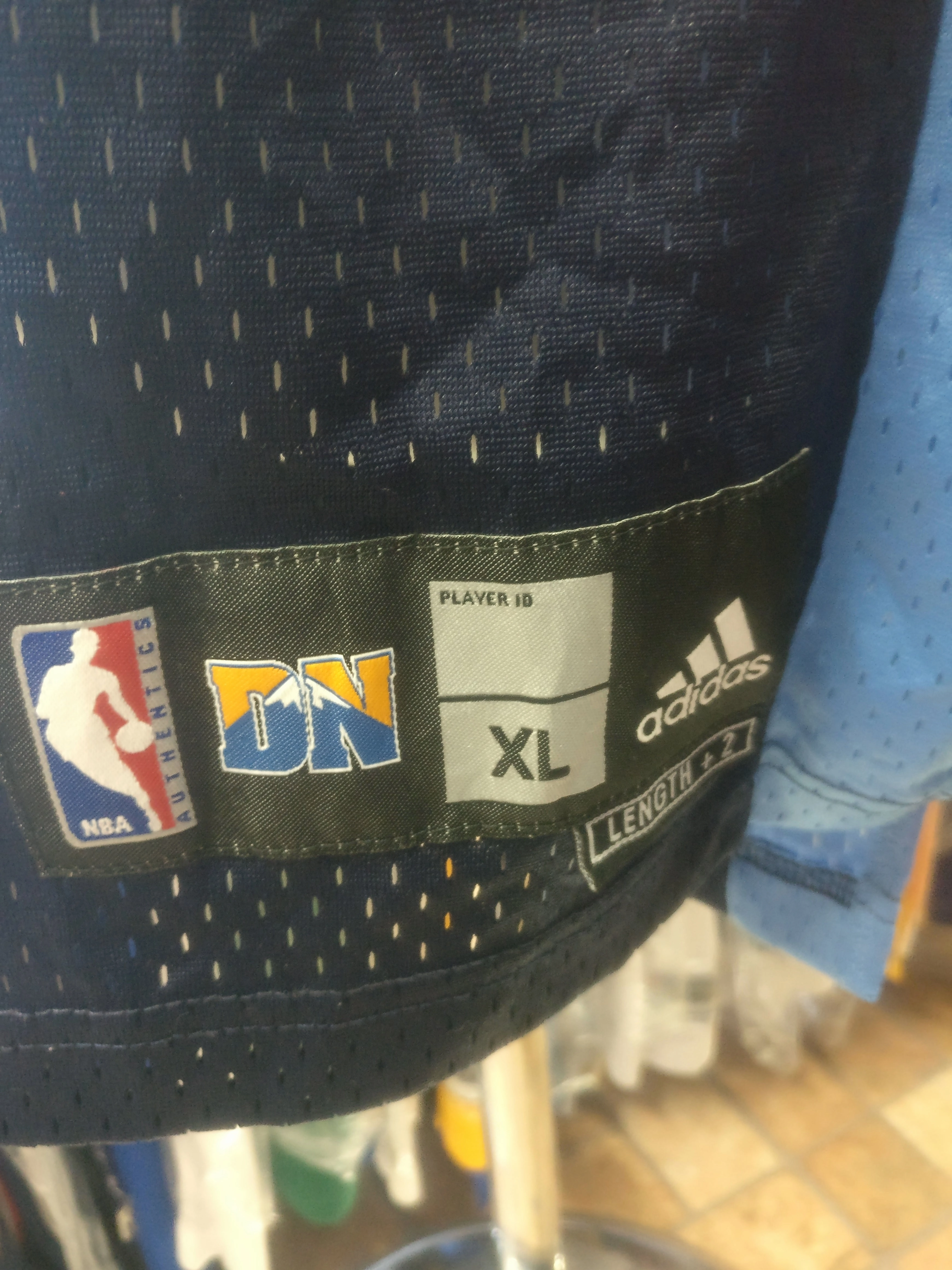 Vintage #3 ALLEN IVERSON Denver Nuggets NBA Adidas Authentic Jersey XL