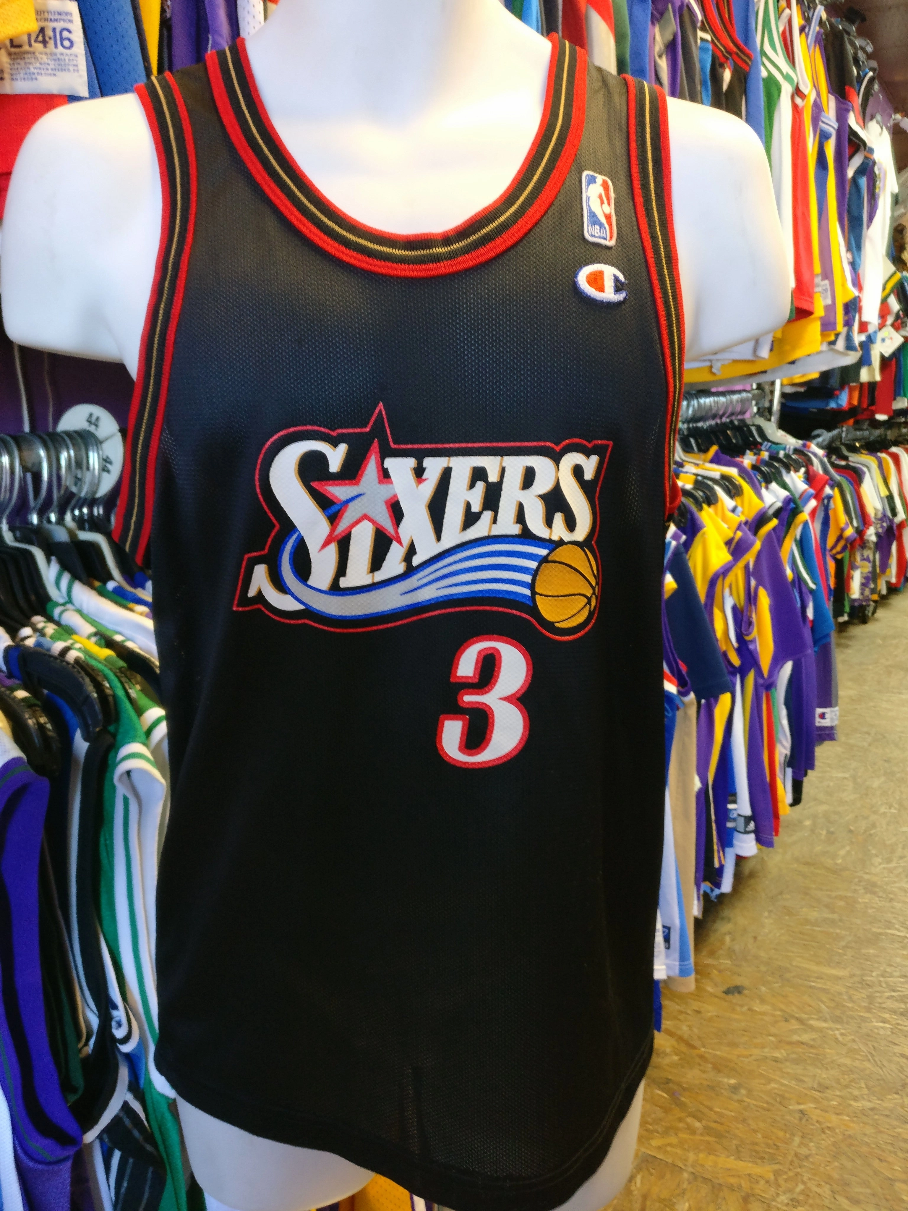 Vintage #3 ALLEN IVERSON Philadelphia 76ers NBA Champion Jersey 14-16