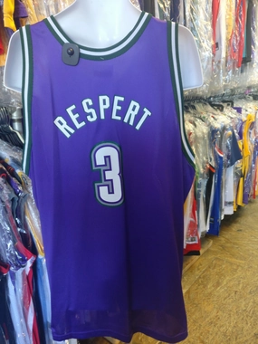 Vintage #3 SHAWN RESPERT Milwaukee Bucks NBA Champion Jersey 52