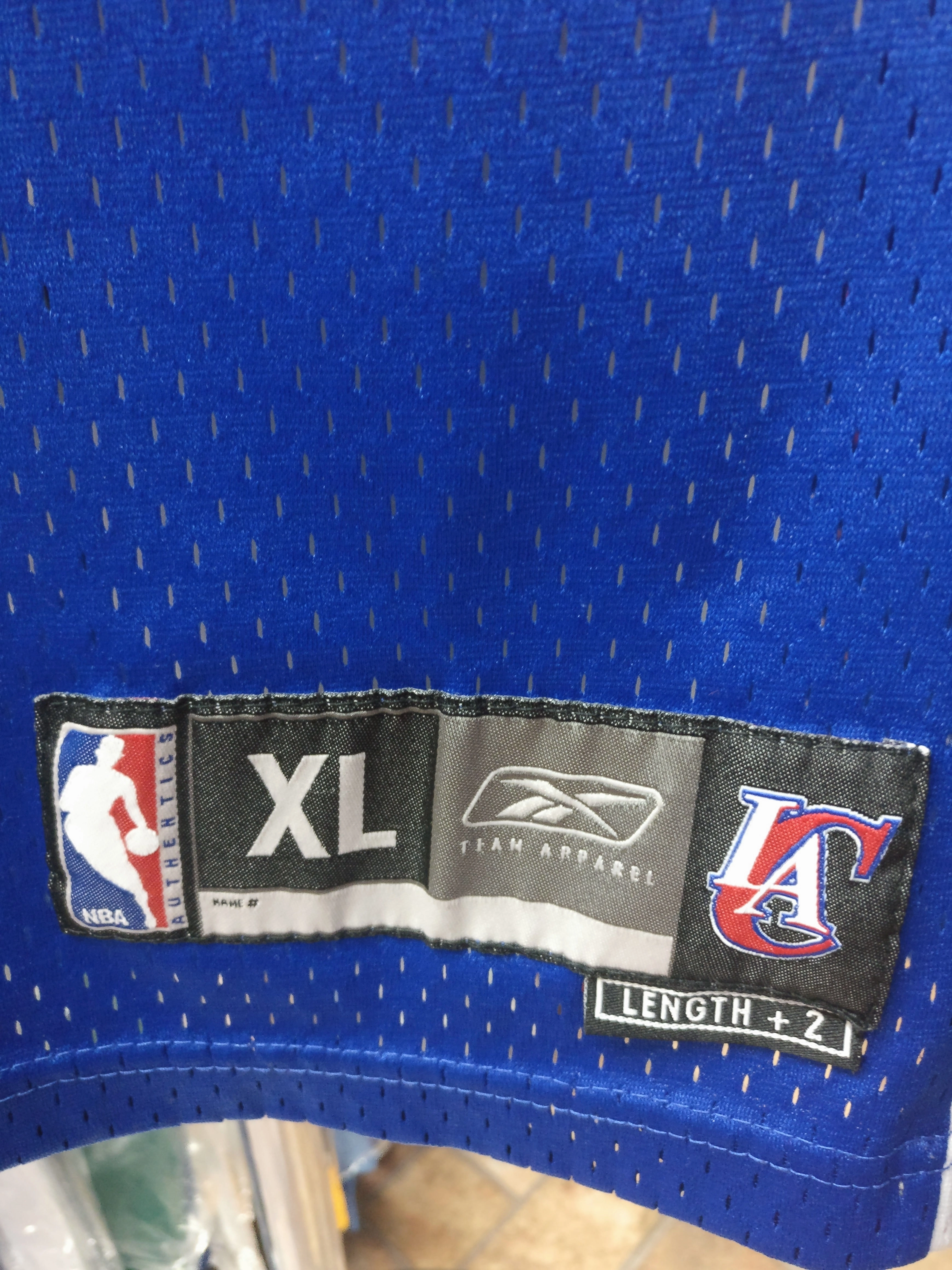 Vintage #42 ELTON BRAND L A Clippers NBA Reebok Authentic Jersey XL