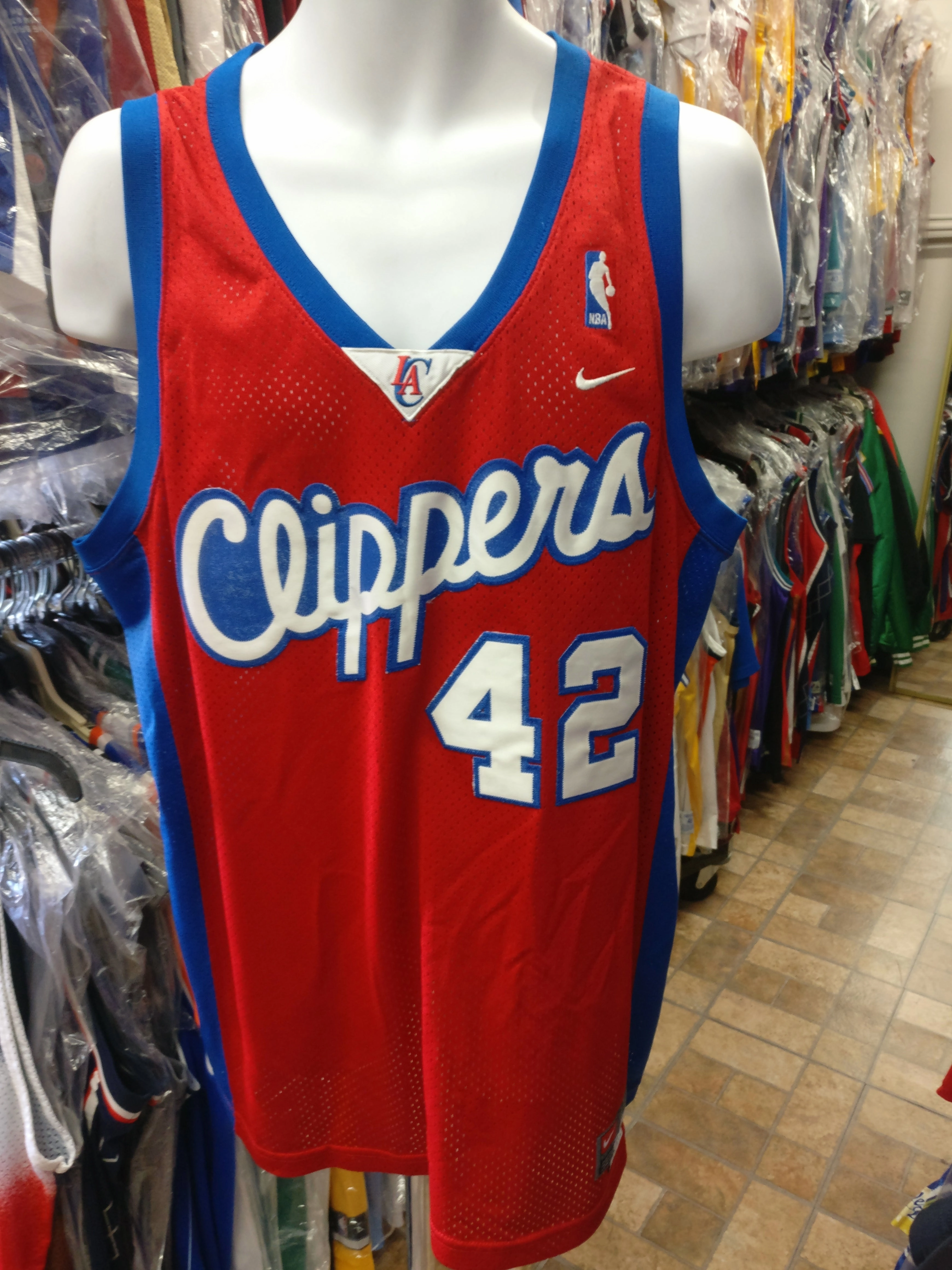 Vintage #42 ELTON BRAND Los Angeles Clippers NBA Nike Jersey L