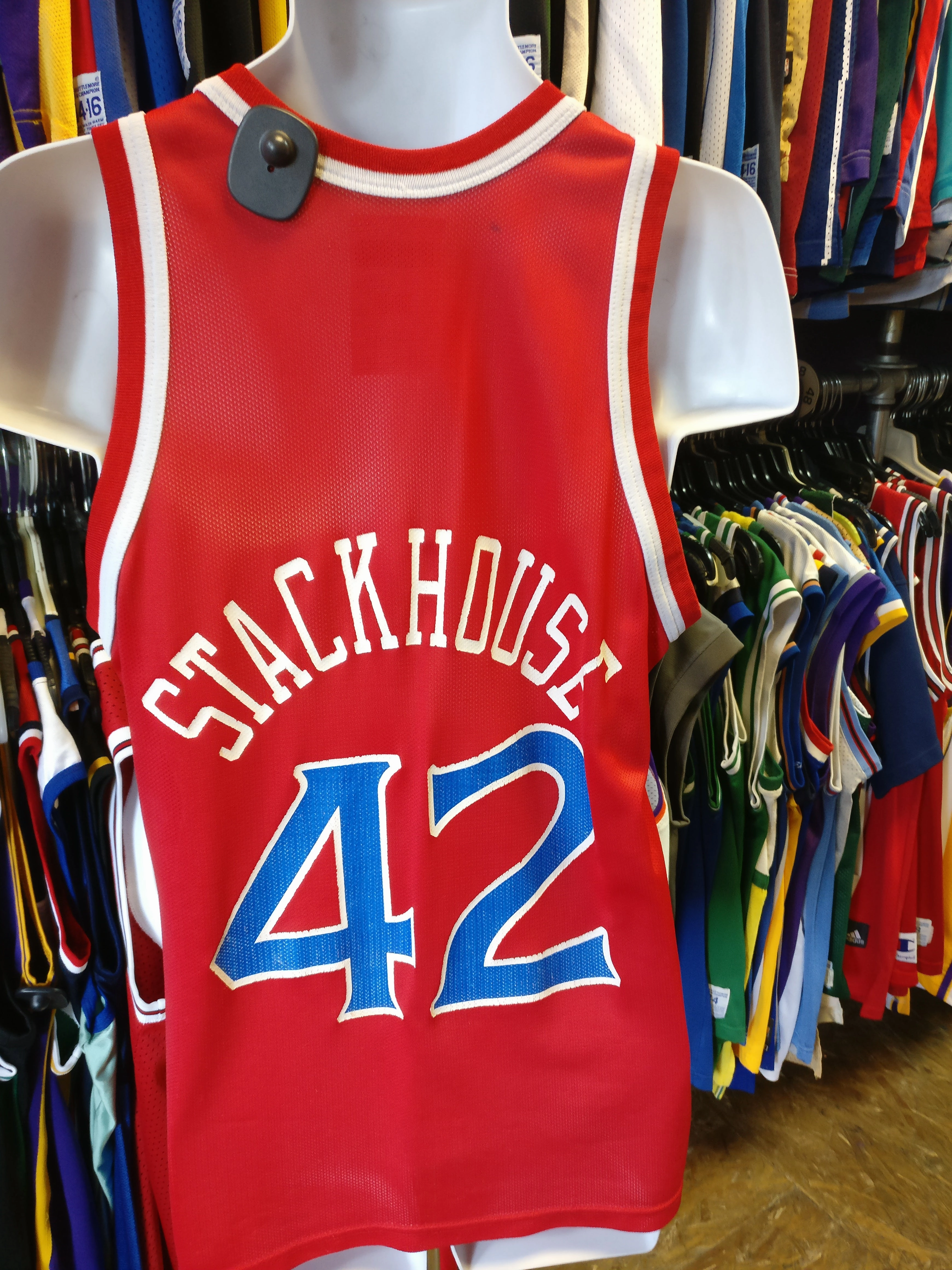 Vintage #42 JERRY STACKHOUSE Philadelphia 76ers NBA Champion Jersey 40