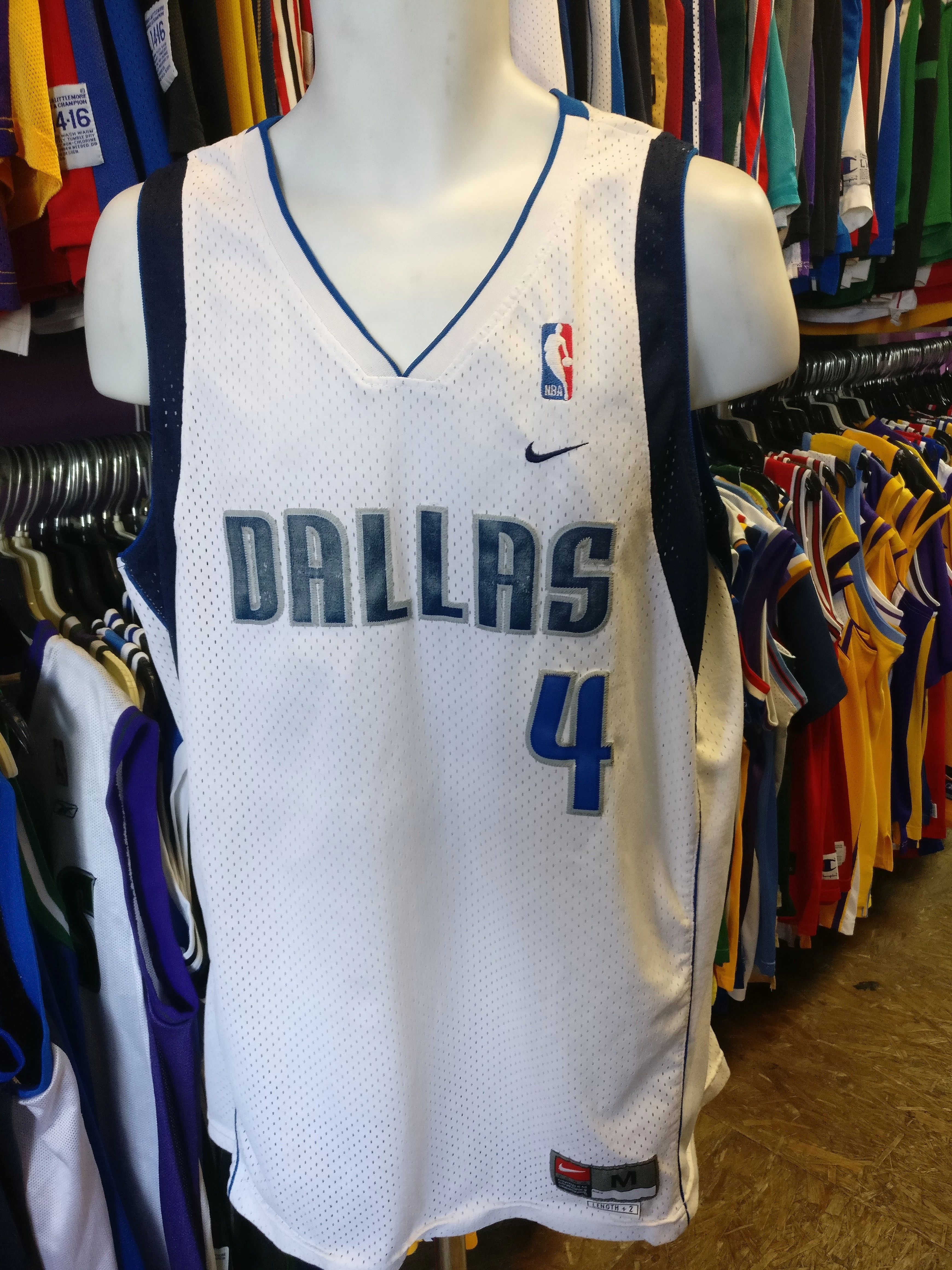 Vintage #4 MICHAEL FINLEY Dallas Mavericks NBA Nike Jersey M
