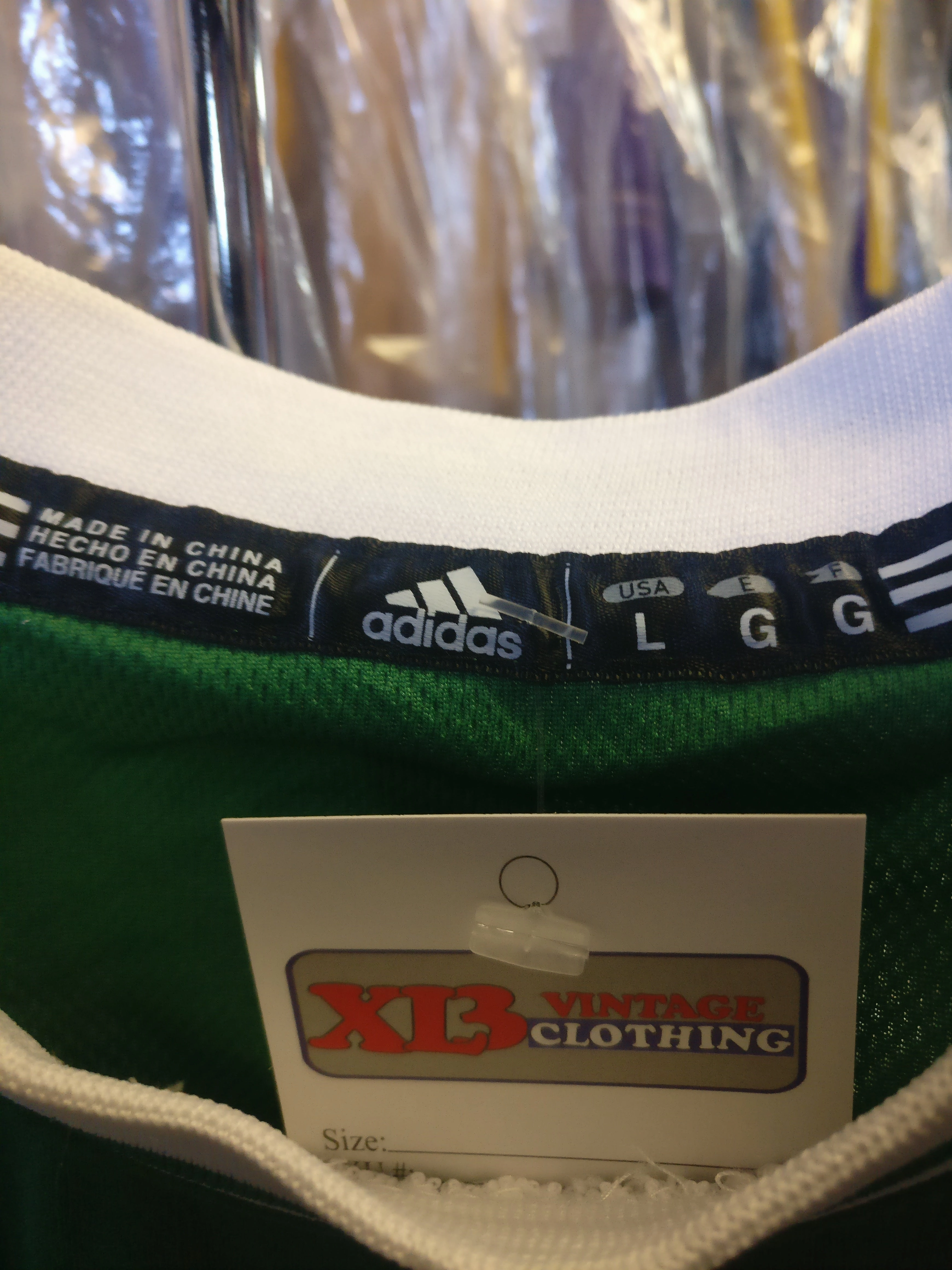 Vintage #4 NATE ROBINSON  Boston Celtics NBA Adidas Jersey YL