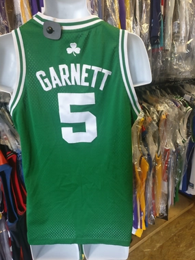 Vintage #5 KEVIN GARNETT Boston Celtics NBA Adidas Authentic Jersey YL