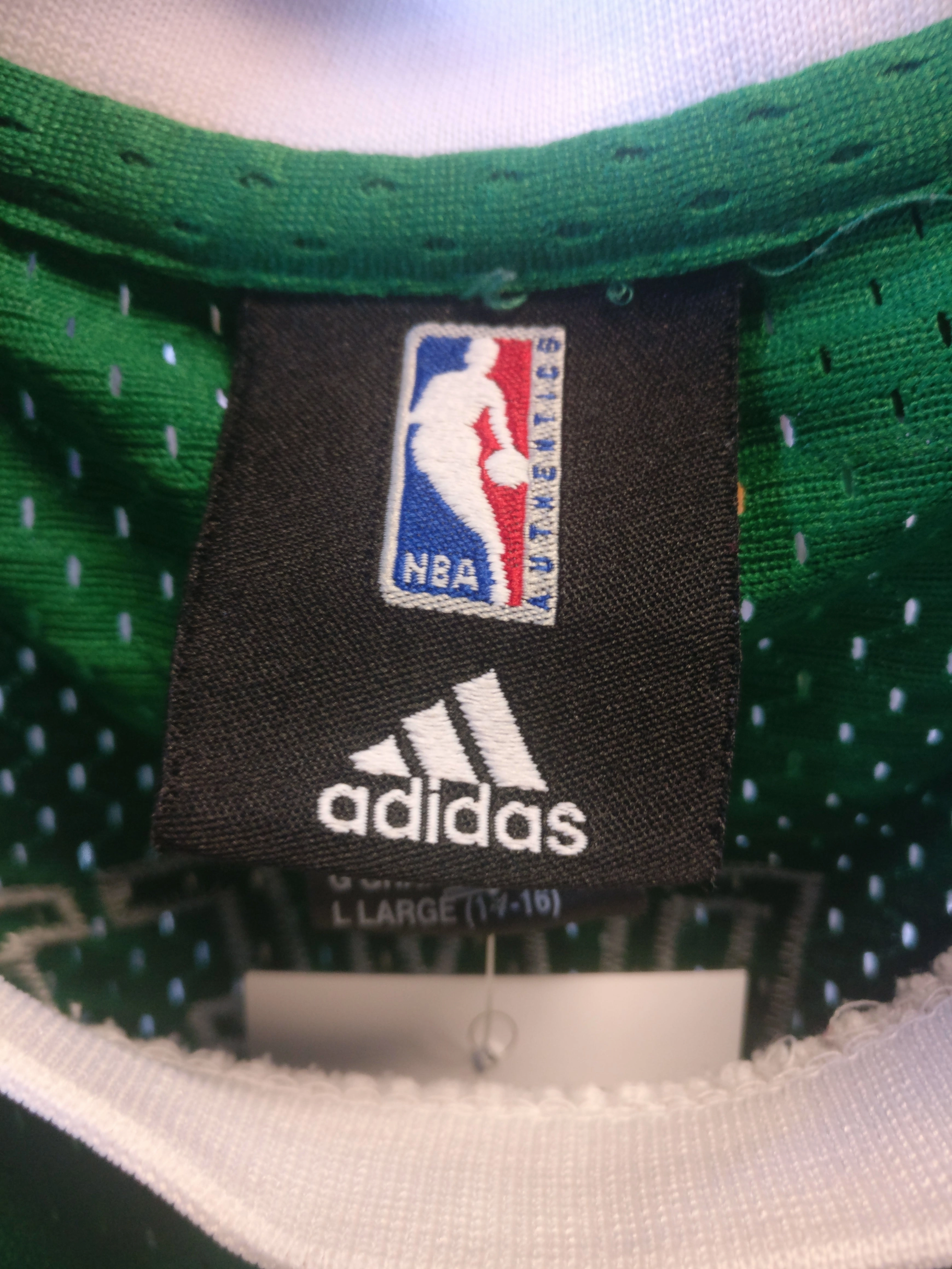 Vintage #5 KEVIN GARNETT Boston Celtics NBA Adidas Authentic Jersey YL