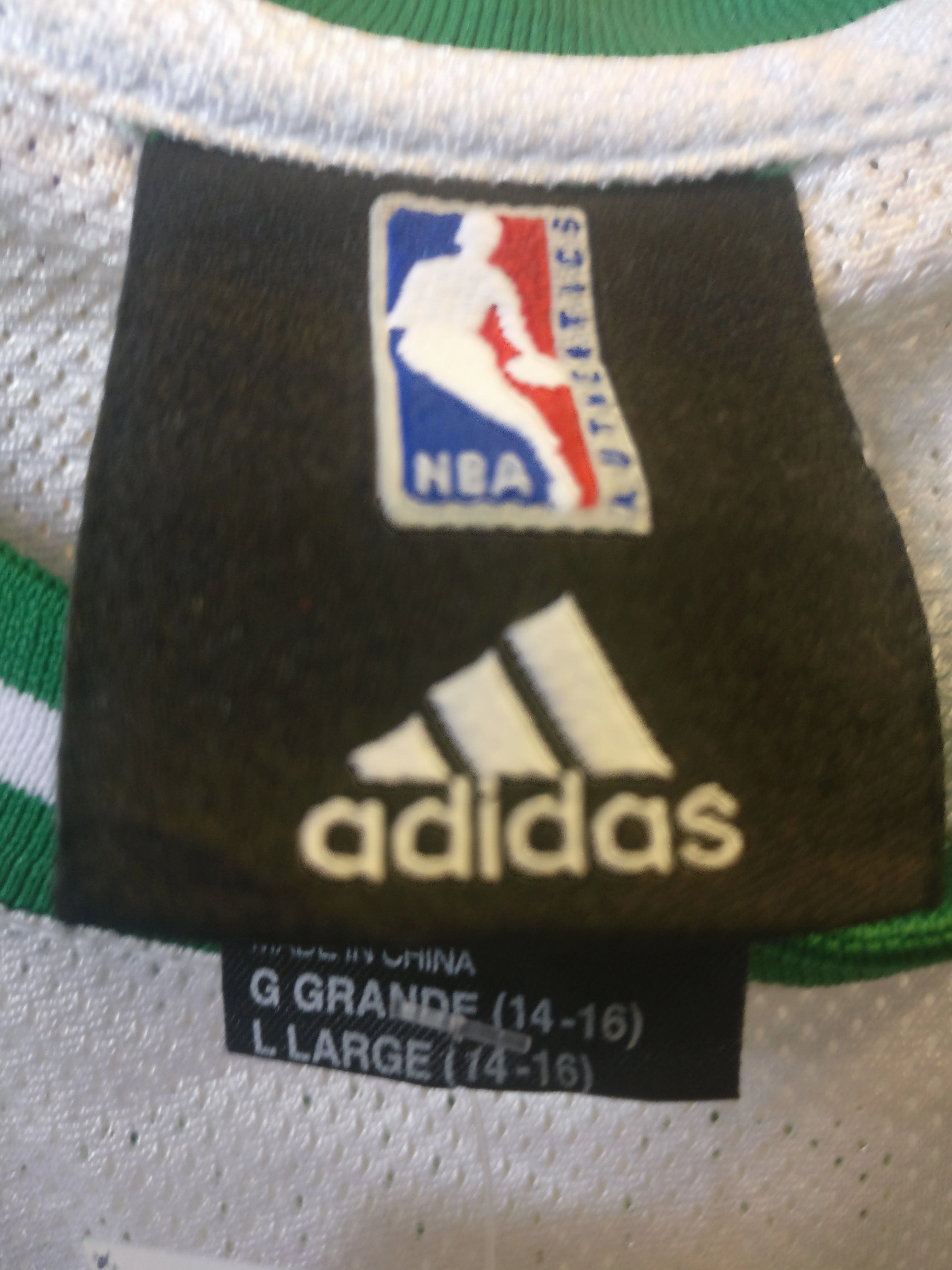 Vintage #5 KEVIN GARNETT Boston Celtics NBA Adidas Jersey YL