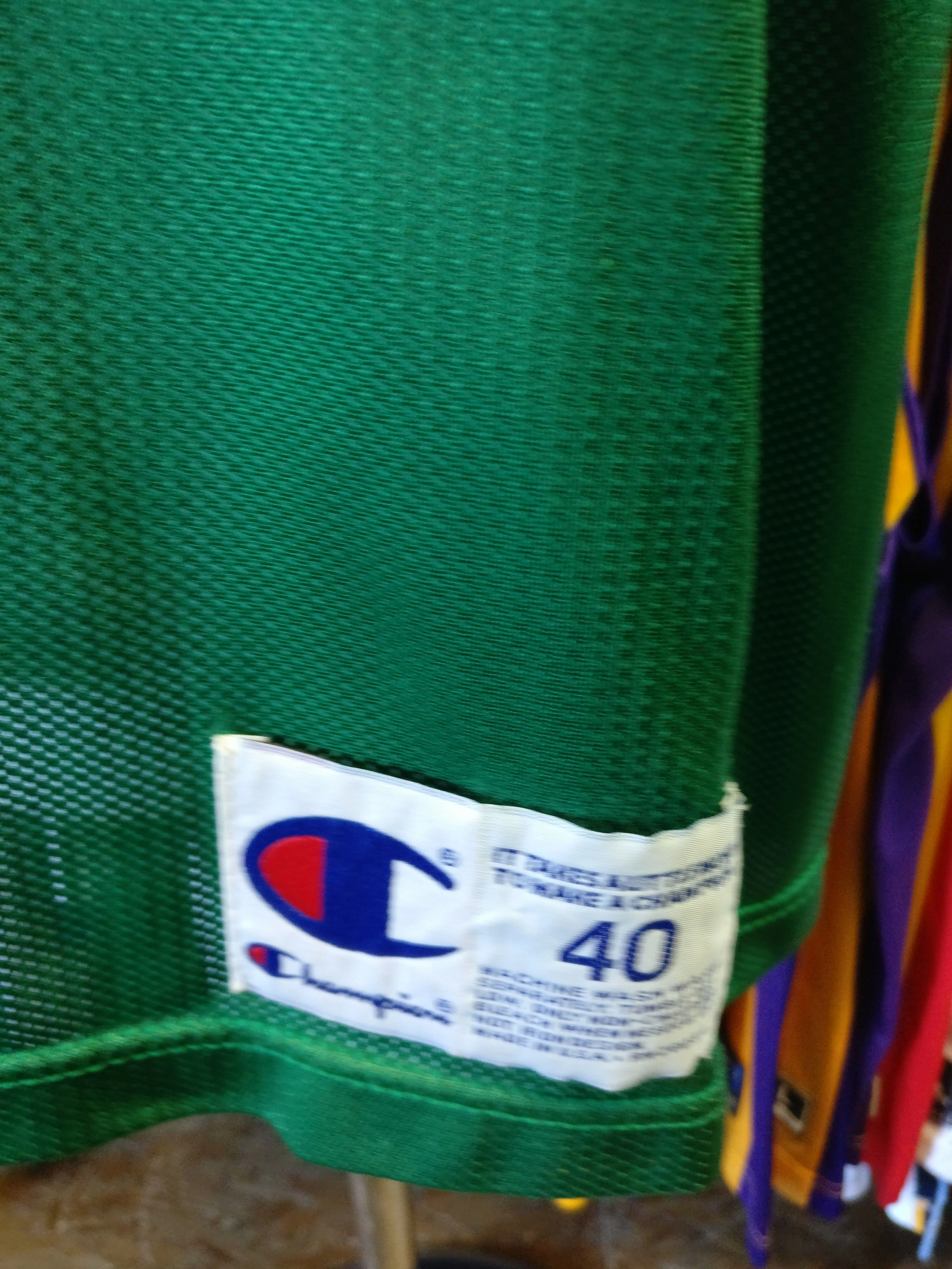 Vintage #5 RON MERCER Boston Celtics NBA Champion Jersey 40