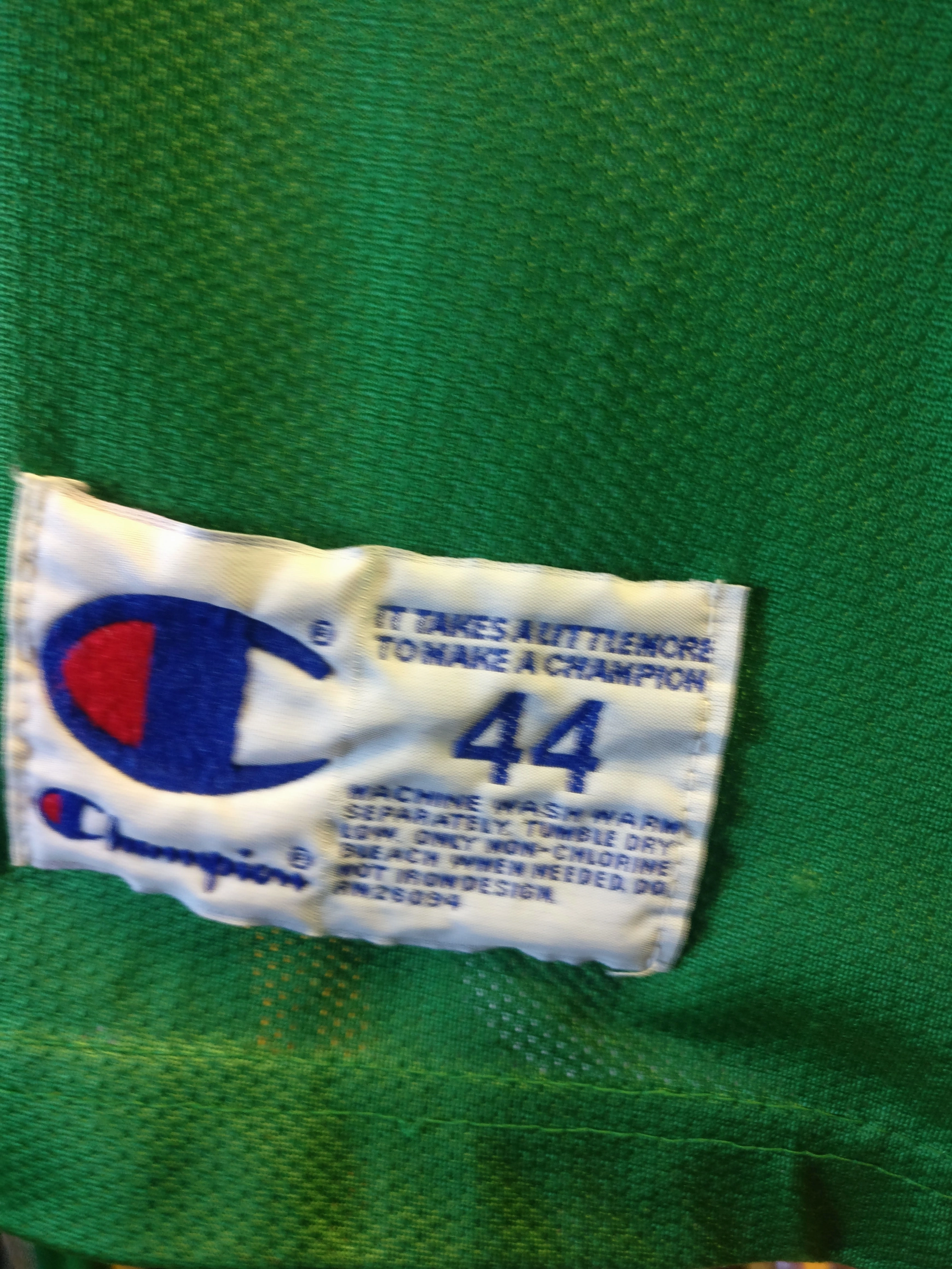 Vintage #5 RON MERCER Boston Celtics NBA Champion Jersey 44