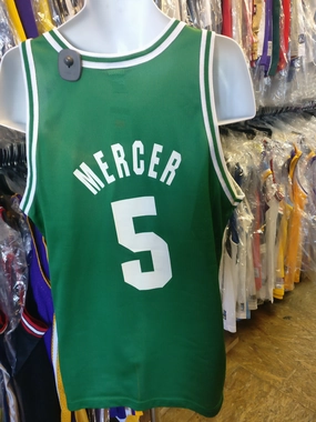 Vintage #5 RON MERCER Boston Celtics NBA Champion Jersey 44