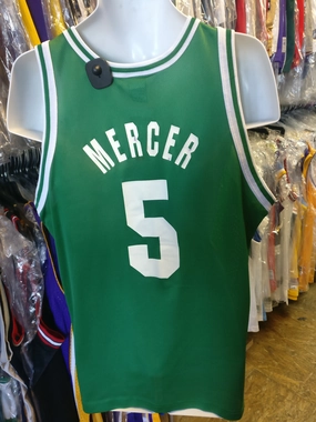 Vintage #5 RON MERCER Boston Celtics NBA Champion Jersey 44