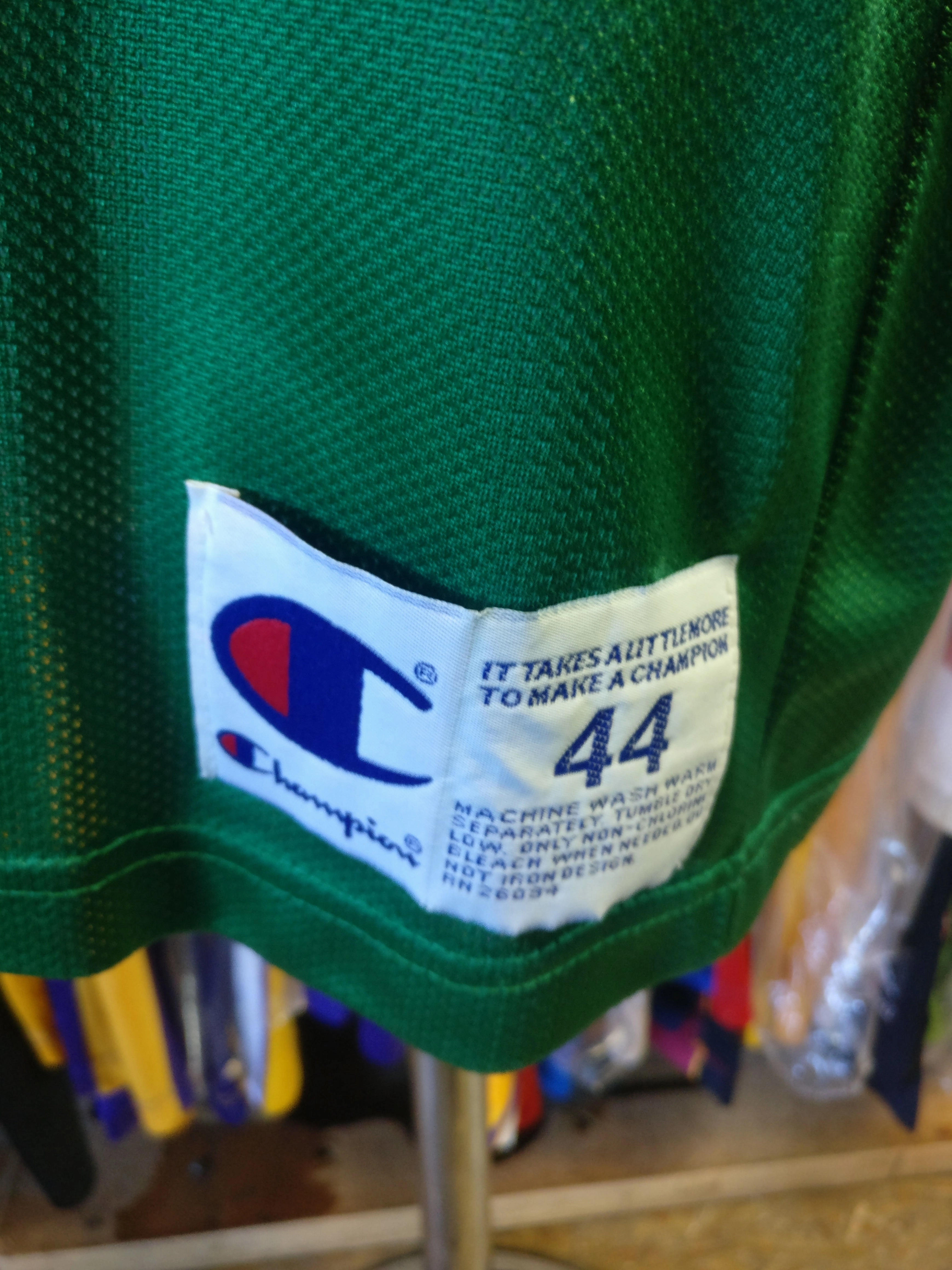 Vintage #5 RON MERCER Boston Celtics NBA Champion Jersey 44