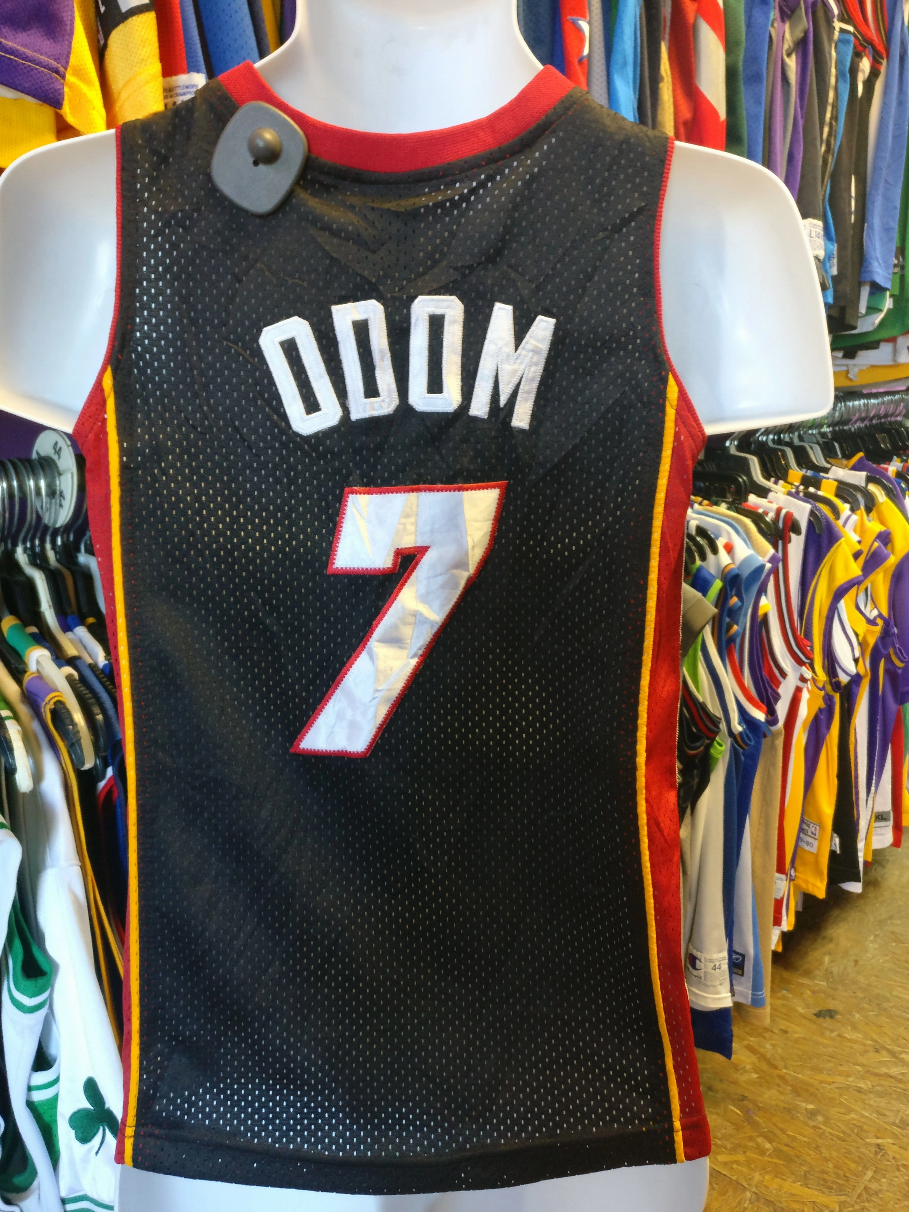 Vintage #7 LAMAR ODOM Miami Heat NBA Nike Jersey YS (Mint)