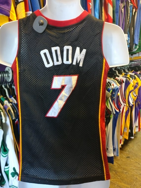 Vintage #7 LAMAR ODOM Miami Heat NBA Nike Jersey YS (Mint)