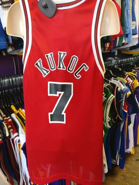 Vintage #7 TONI KUKOC Chicago Bulls NBA Champion Jersey 6-8