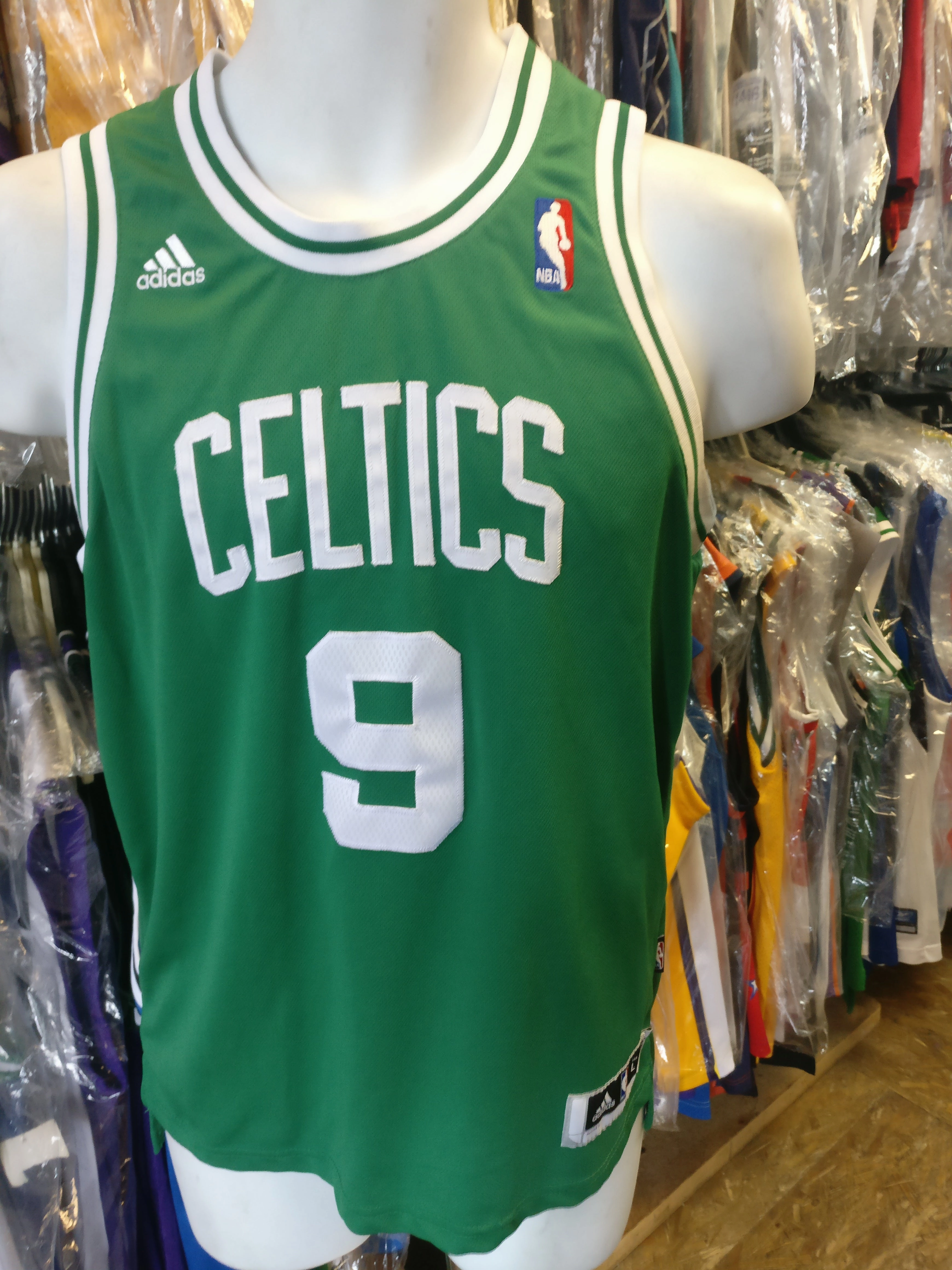 Vintage #9 RAJON RONDO Boston Celtics NBA Adidas Authentic Jersey YL