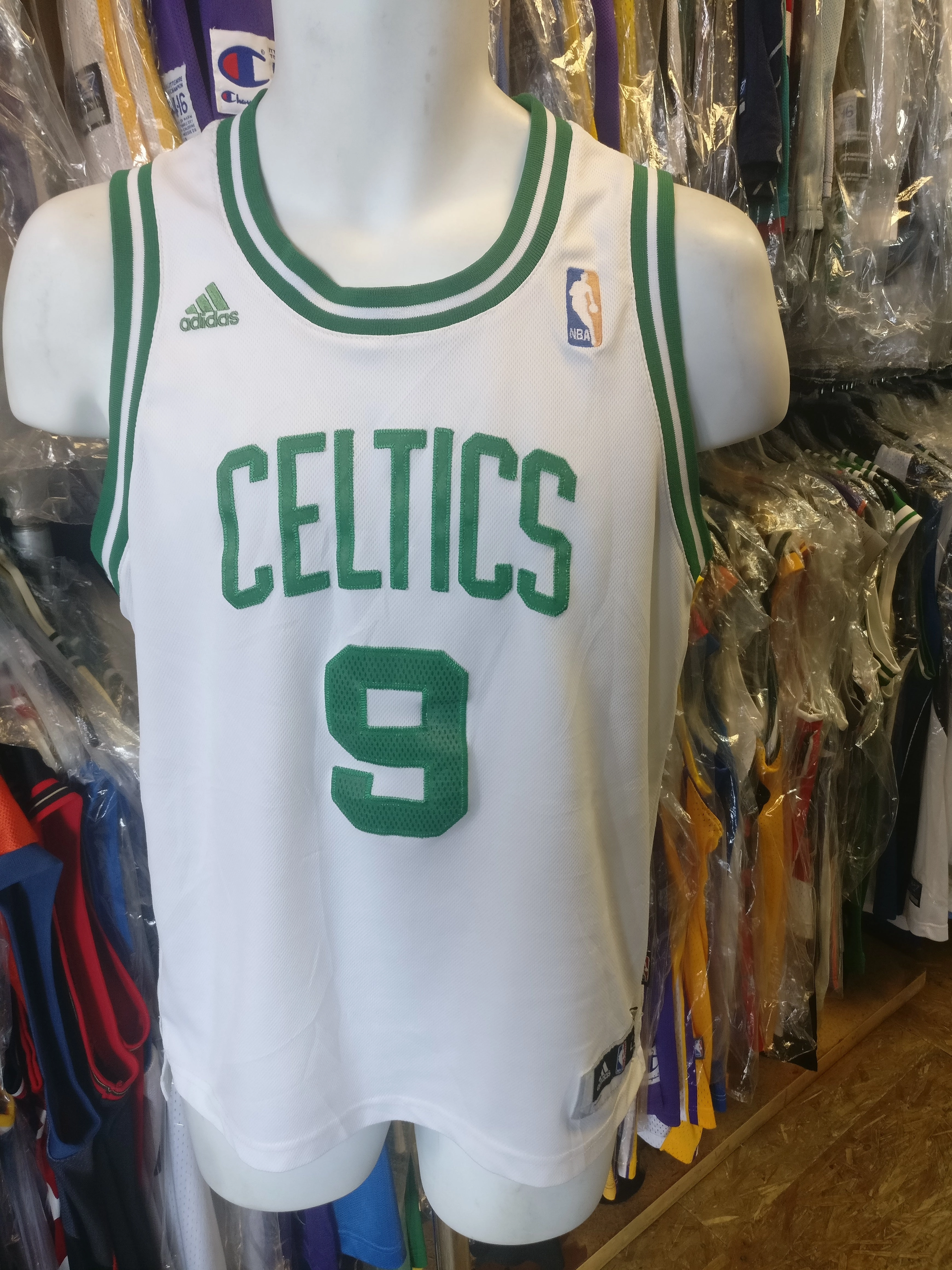 Vintage #9 RAJON RONDO Boston Celtics NBA Adidas Authentic Jersey YL