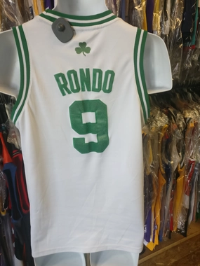 Vintage #9 RAJON RONDO Boston Celtics NBA Adidas Authentic Jersey YL