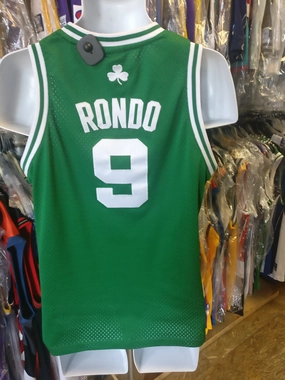 Vintage #9 RAJON RONDO Boston Celtics NBA Adidas Authentic Jersey YL