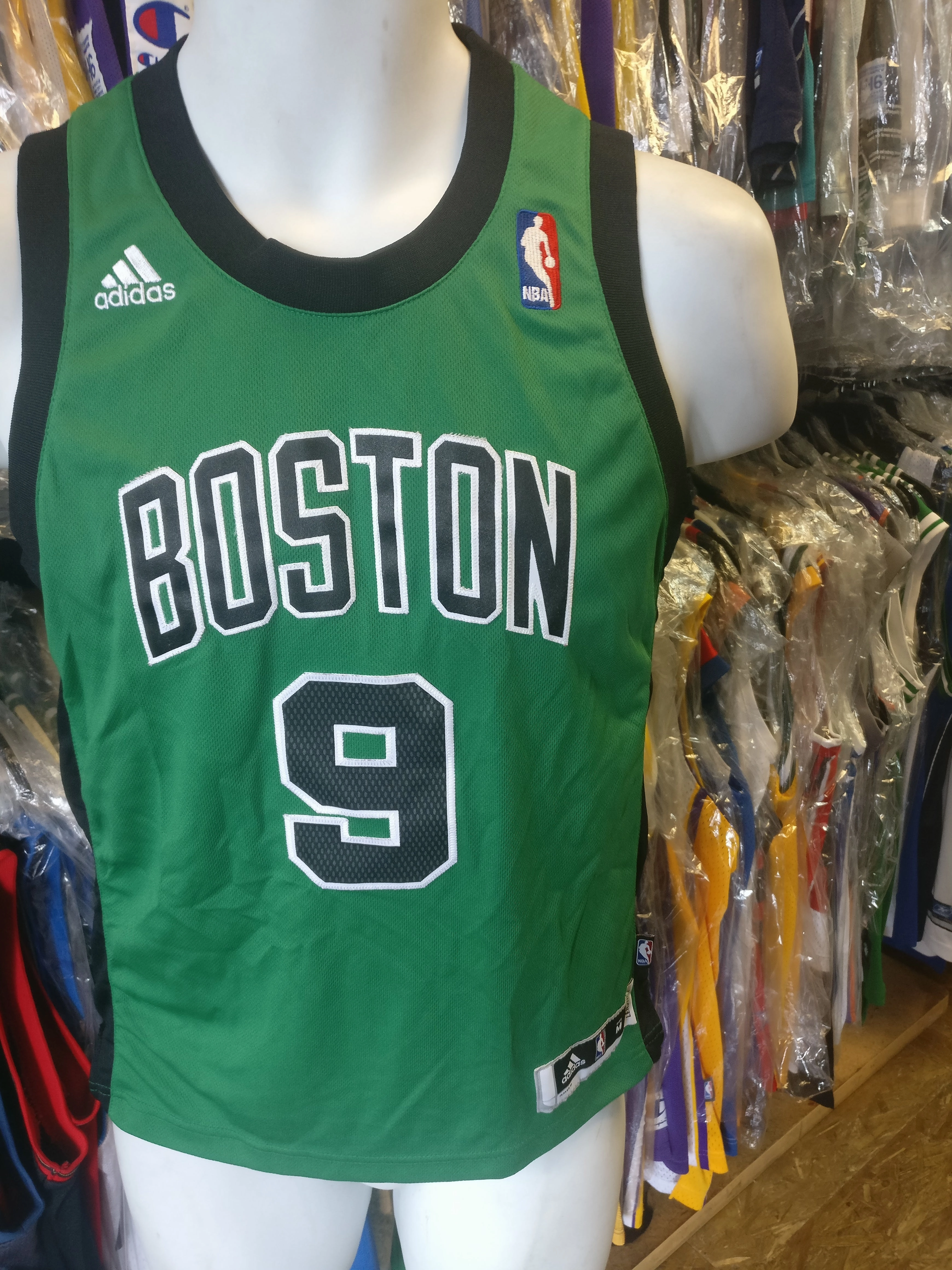 Vintage #9 RAJON RONDO Boston Celtics NBA Adidas Authentic Jersey YM