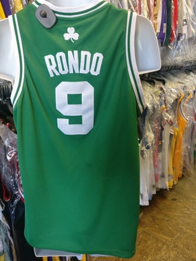 Vintage #9 RAJON RONDO Boston Celtics NBA Adidas Authentic Jersey YXL