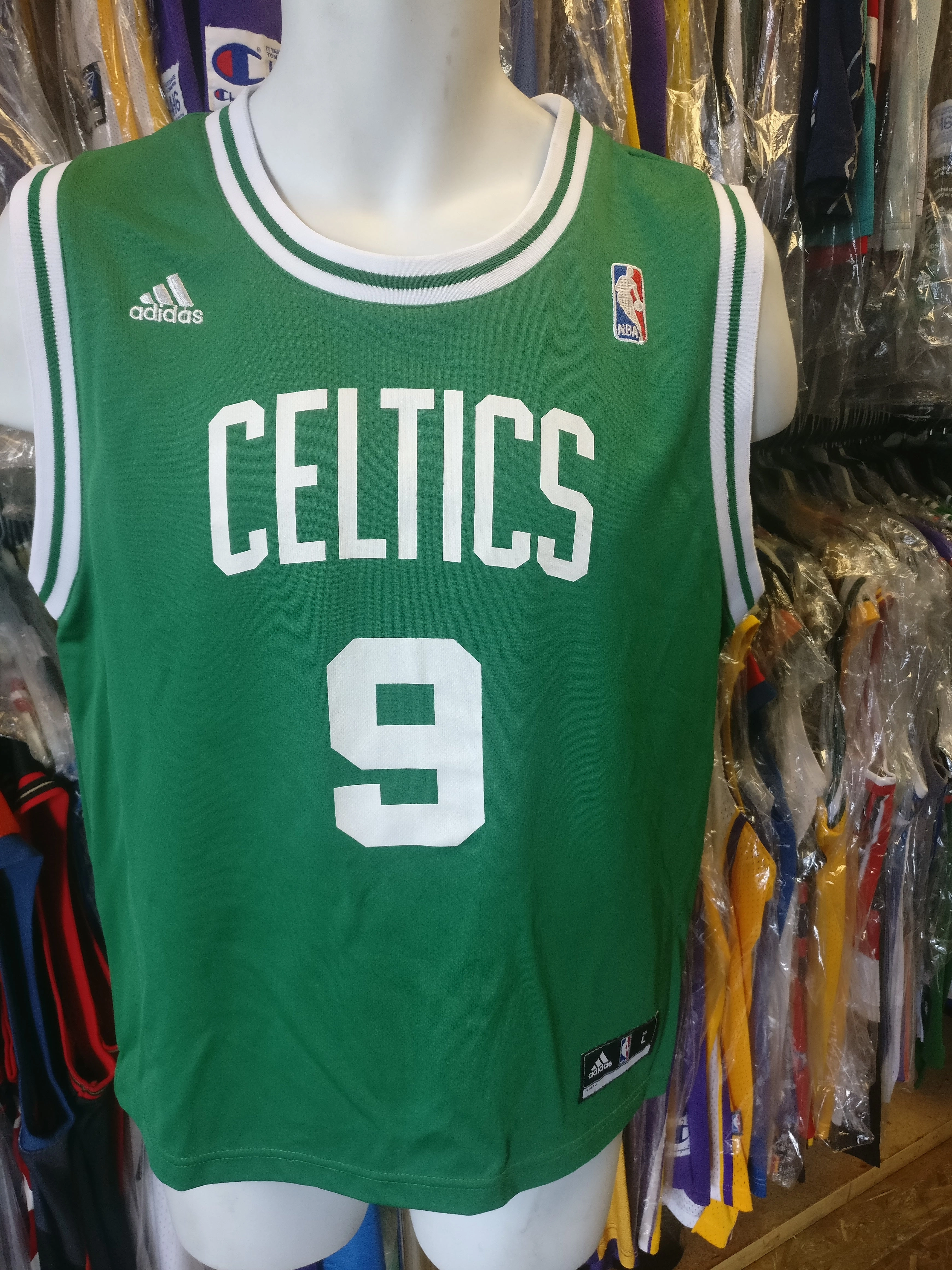 Vintage #9 RAJON RONDO Boston Celtics NBA Adidas Jersey YL