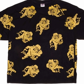 VINTAGE ALL OVER PRINT LOONEY TUNES TAZ TEE SHIRT SIZE XL