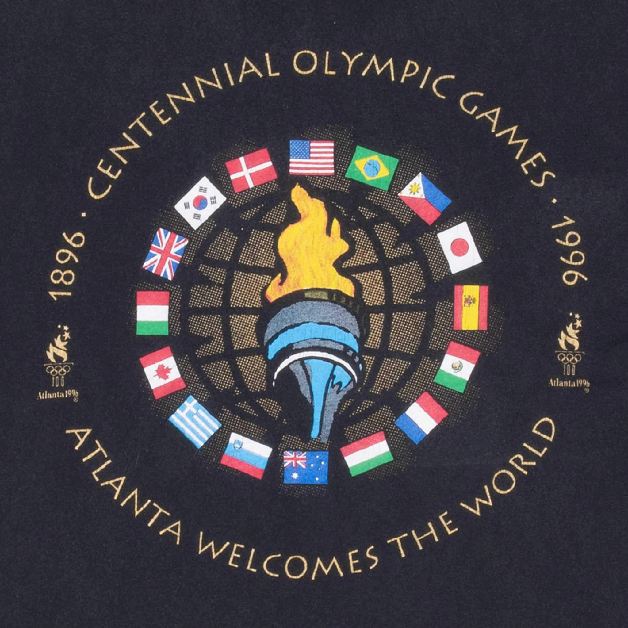 VINTAGE ATLANTA OLYMPIC GAMES TEE SHIRT 1996 LARGE