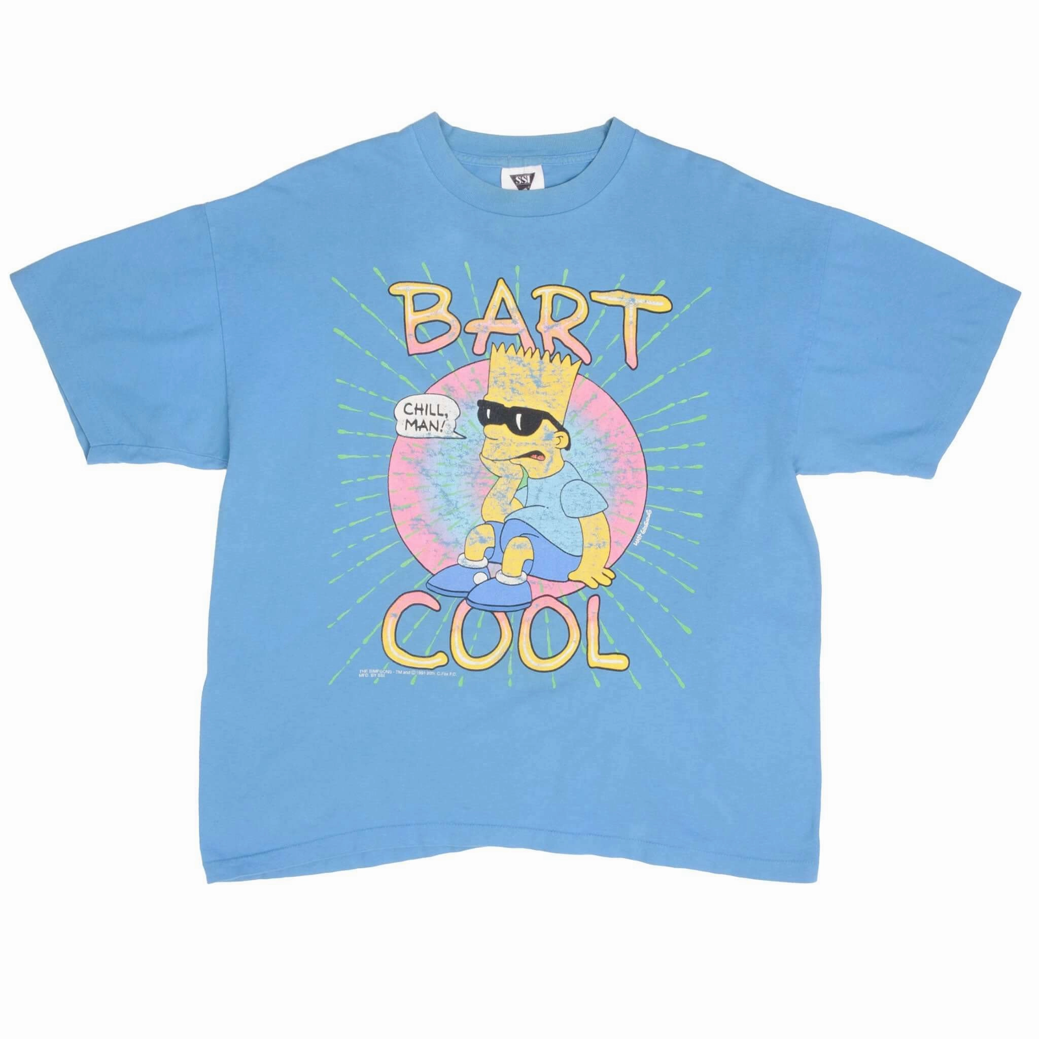 VINTAGE BART SIMPSON COOL TEE SHIRT 1991 SIZE XL MADE IN USA