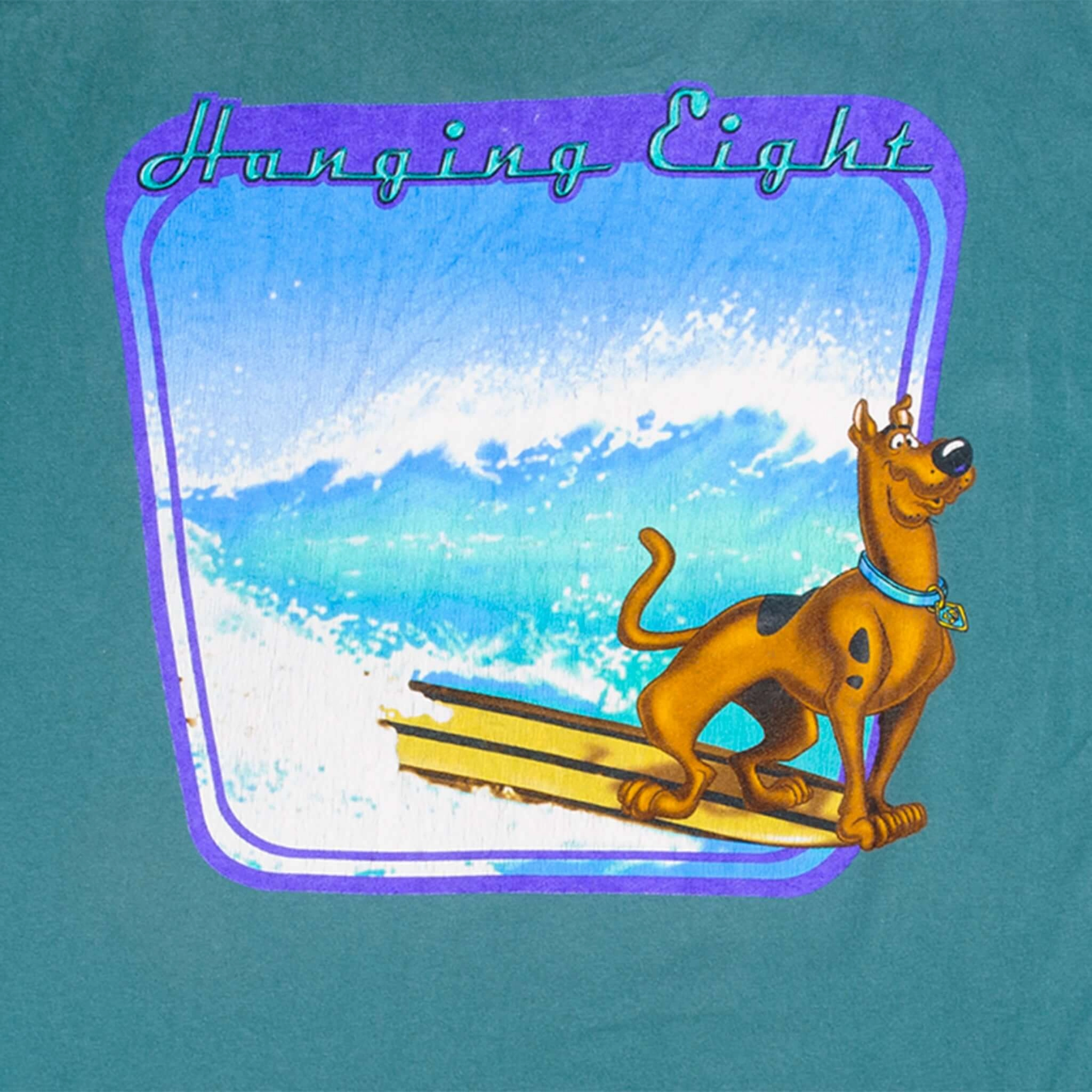 VINTAGE BLUE SURFING SCOOBY-DOO TEE SHIRT 1999 SIZE XL MADE IN USA