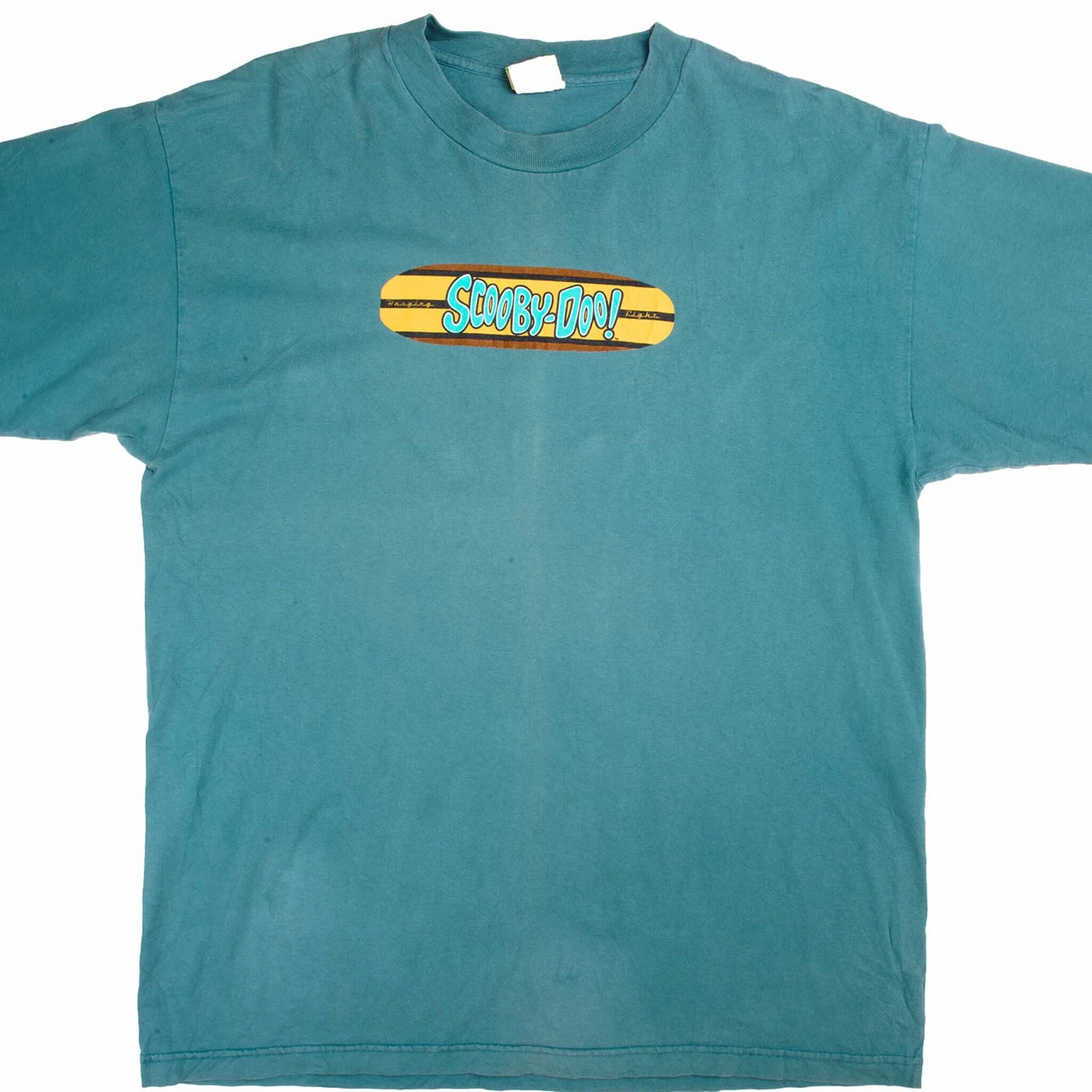 VINTAGE BLUE SURFING SCOOBY-DOO TEE SHIRT 1999 SIZE XL MADE IN USA