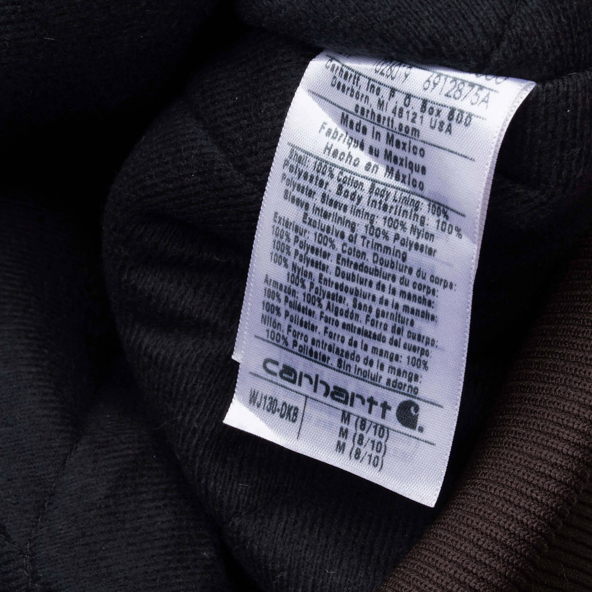 VINTAGE CARHARTT DARK BROWN WJ130DKB ACTIVE JACKET WOMAN MEDIUM
