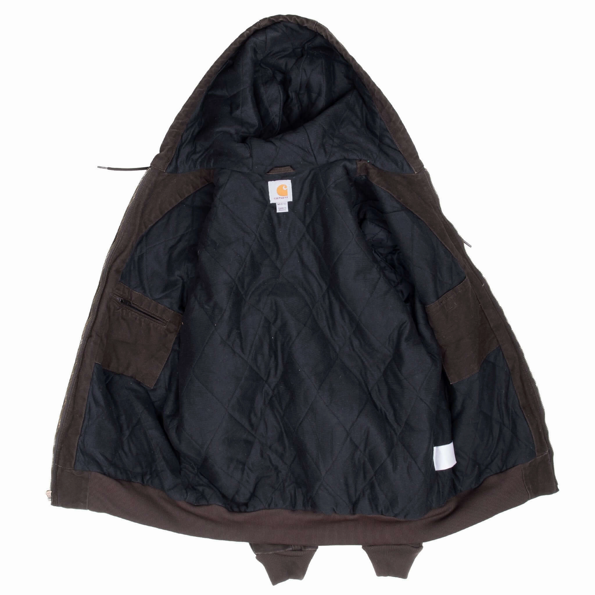 VINTAGE CARHARTT DARK BROWN WJ130DKB ACTIVE JACKET WOMAN MEDIUM