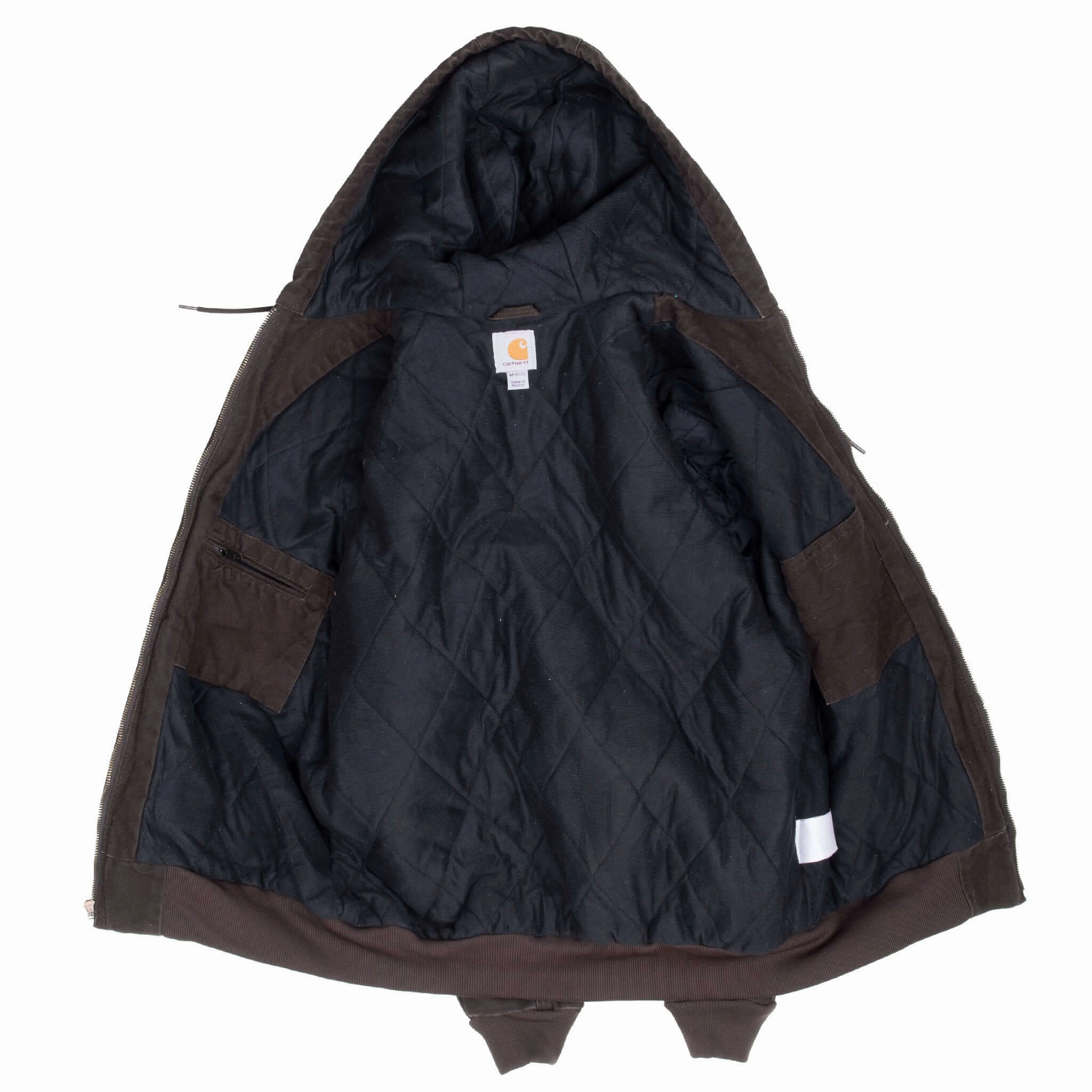 VINTAGE CARHARTT DARK BROWN WJ130DKB ACTIVE JACKET WOMAN MEDIUM