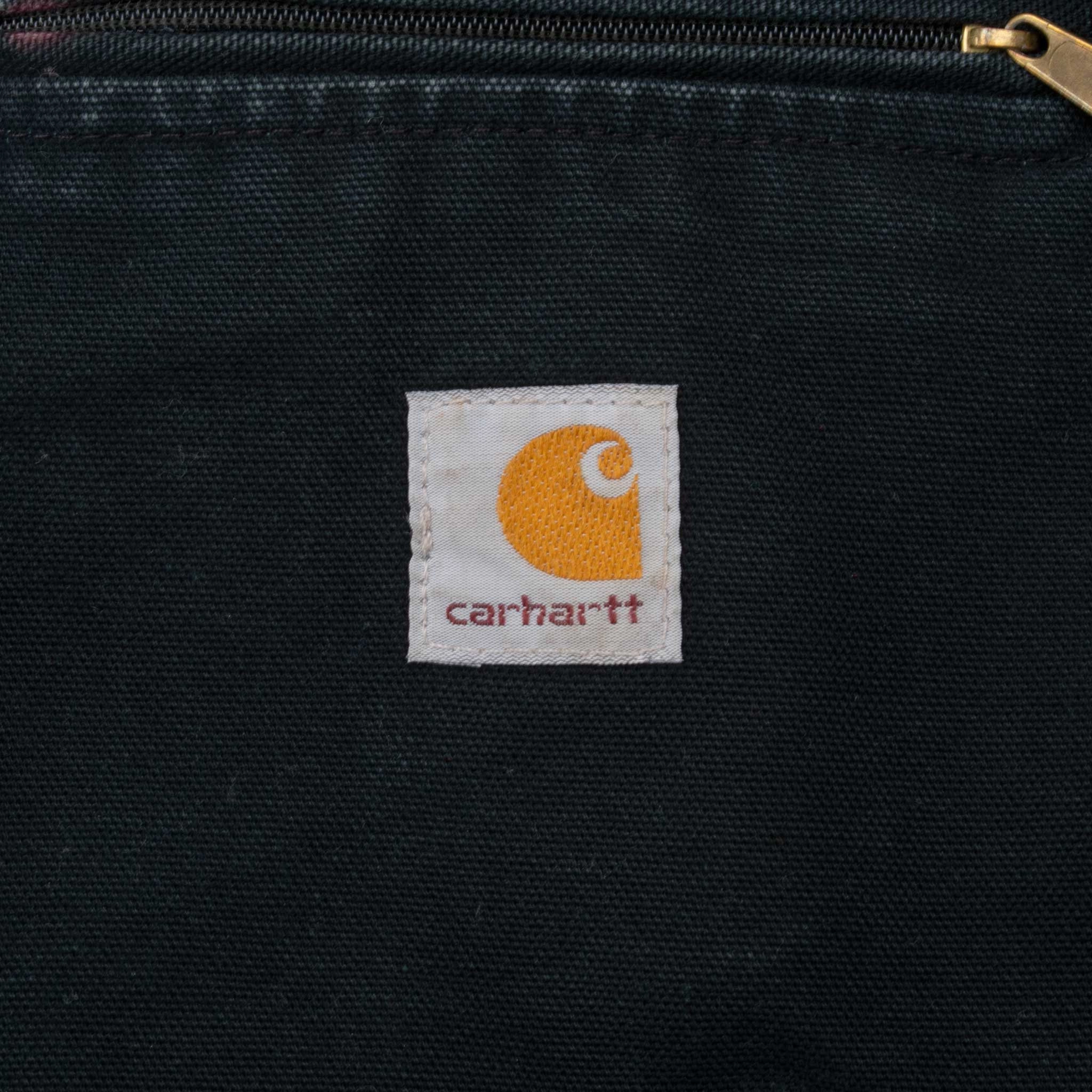 VINTAGE CARHARTT DETROIT BLANKET LINED BLACK JACKET J001 BLK 2004 XL MADE USA