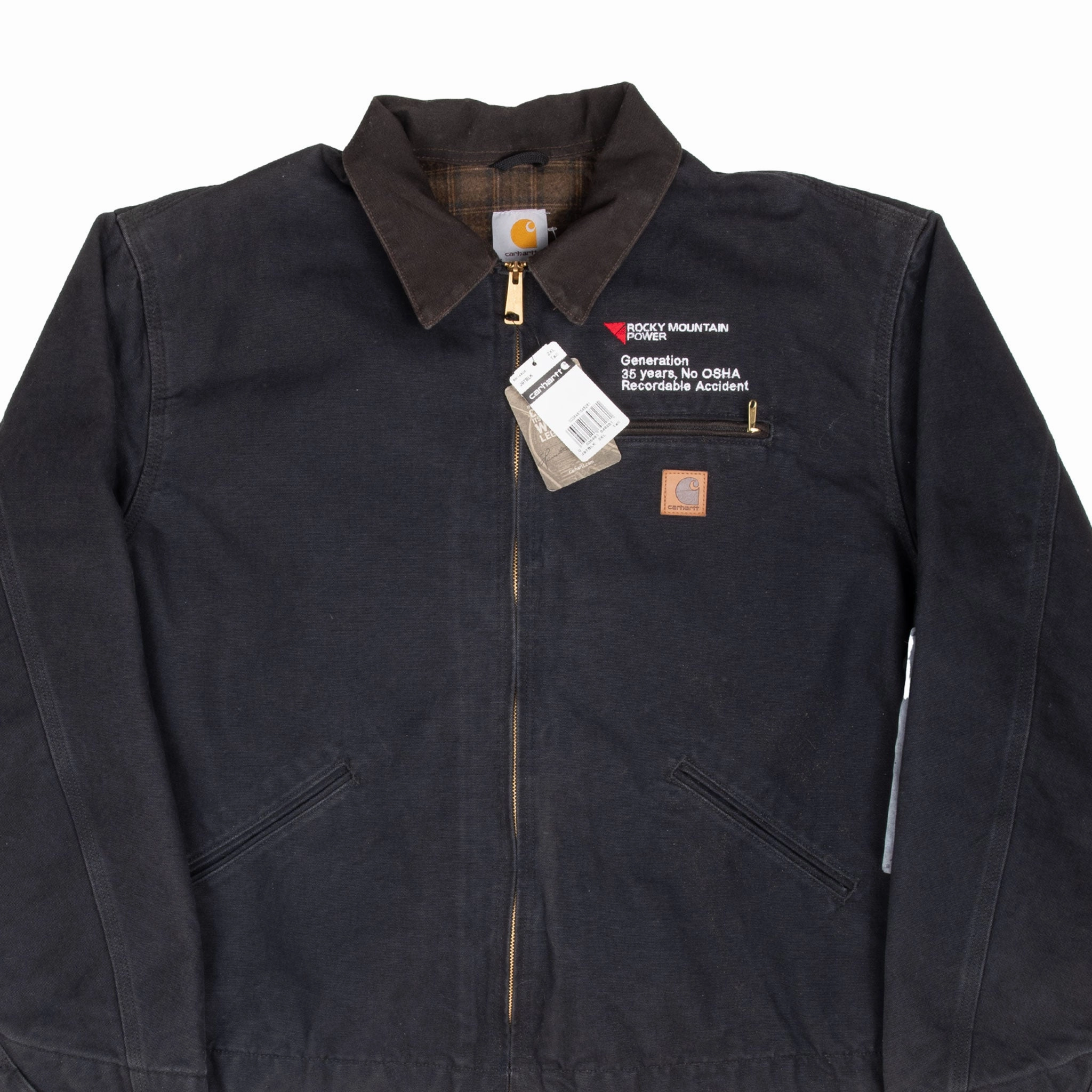 VINTAGE CARHARTT DETROIT J97 BLANKET LINED JACKET 2000S 2XL TALL NOS