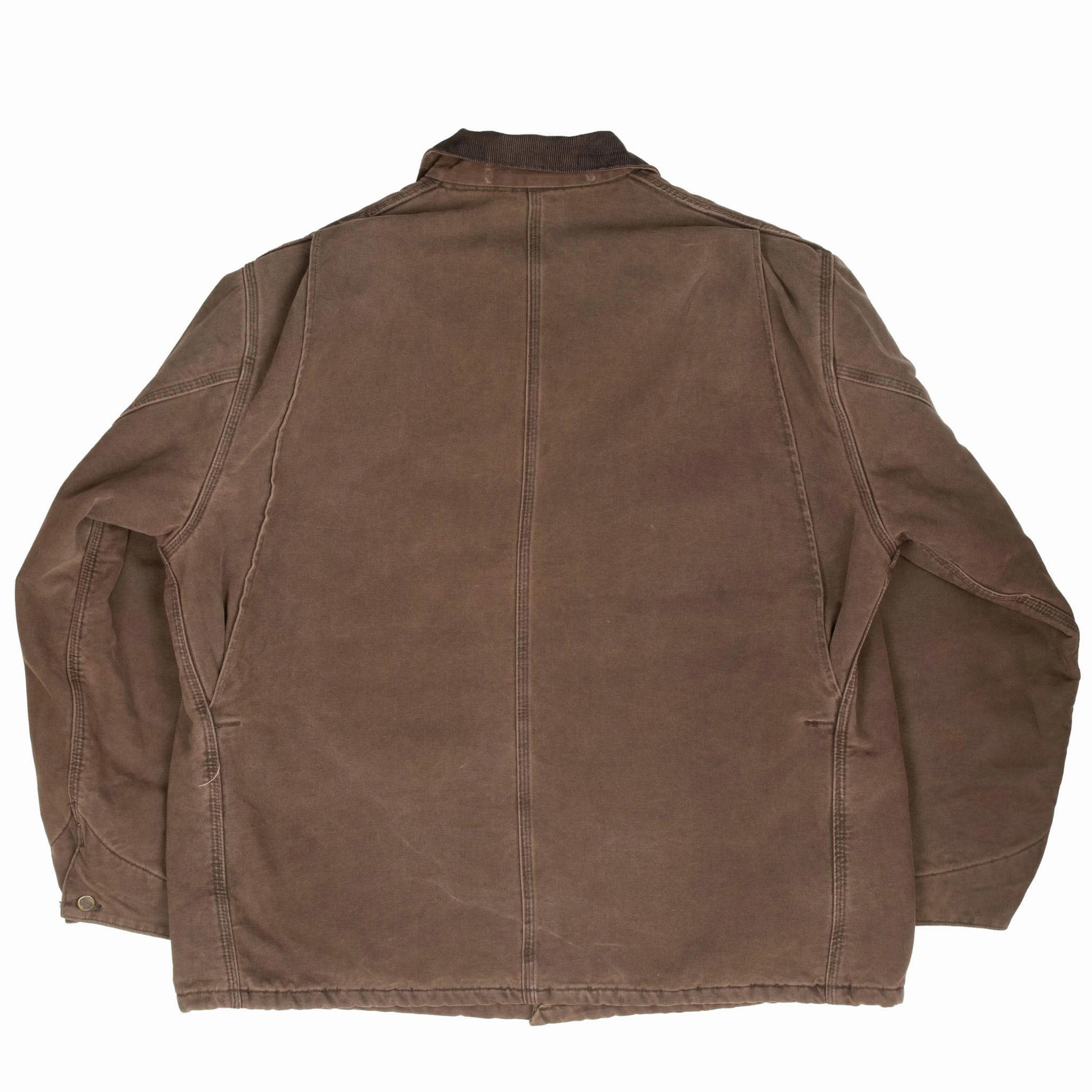 VINTAGE CARHARTT MICHIGAN BLANKET LINED DARK BROWN JACKET C02CHT 1990S 2XL TALL