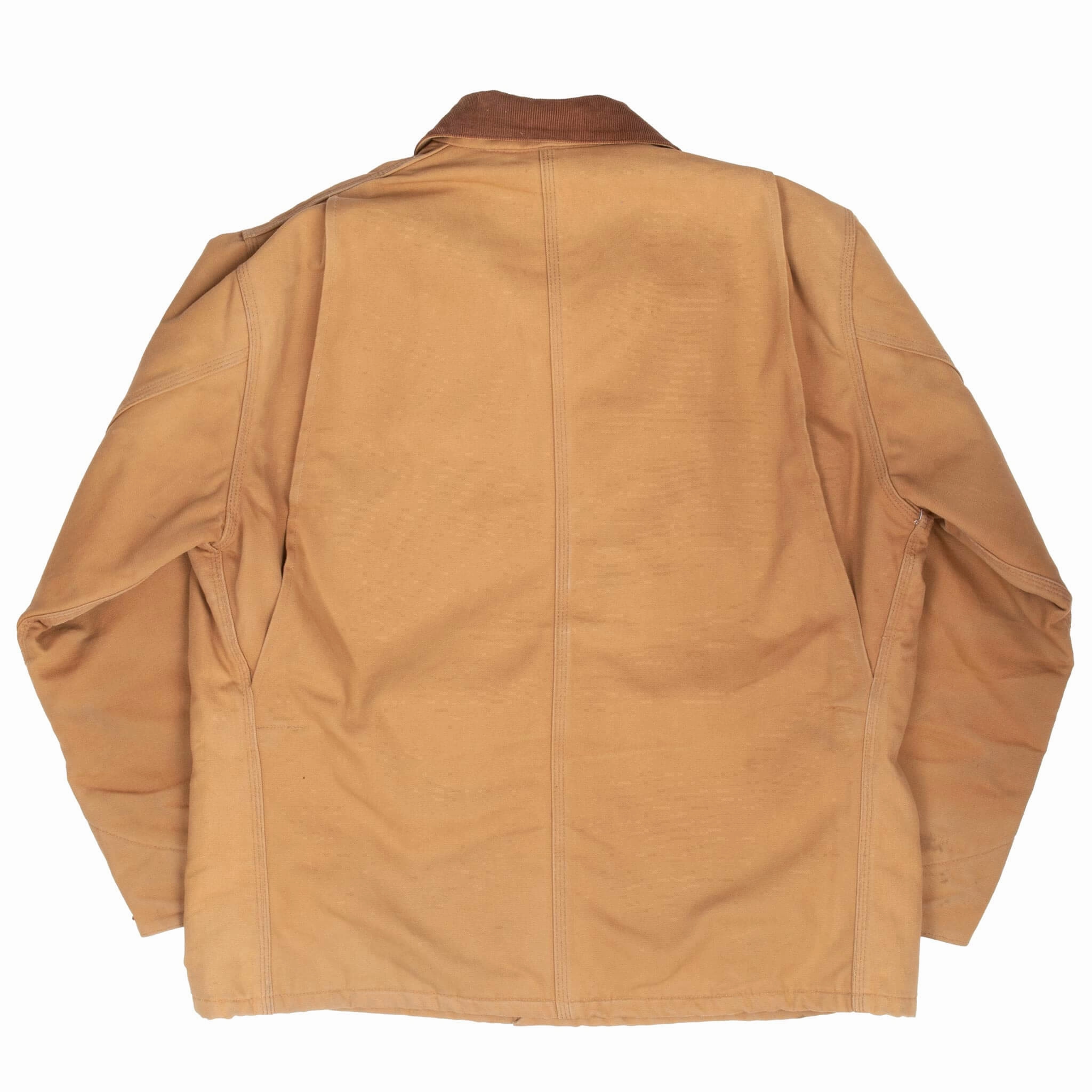VINTAGE CARHARTT MICHIGAN STYLE BLANKET LINED 6BLC TAN JACKET 1990S XL MADE US